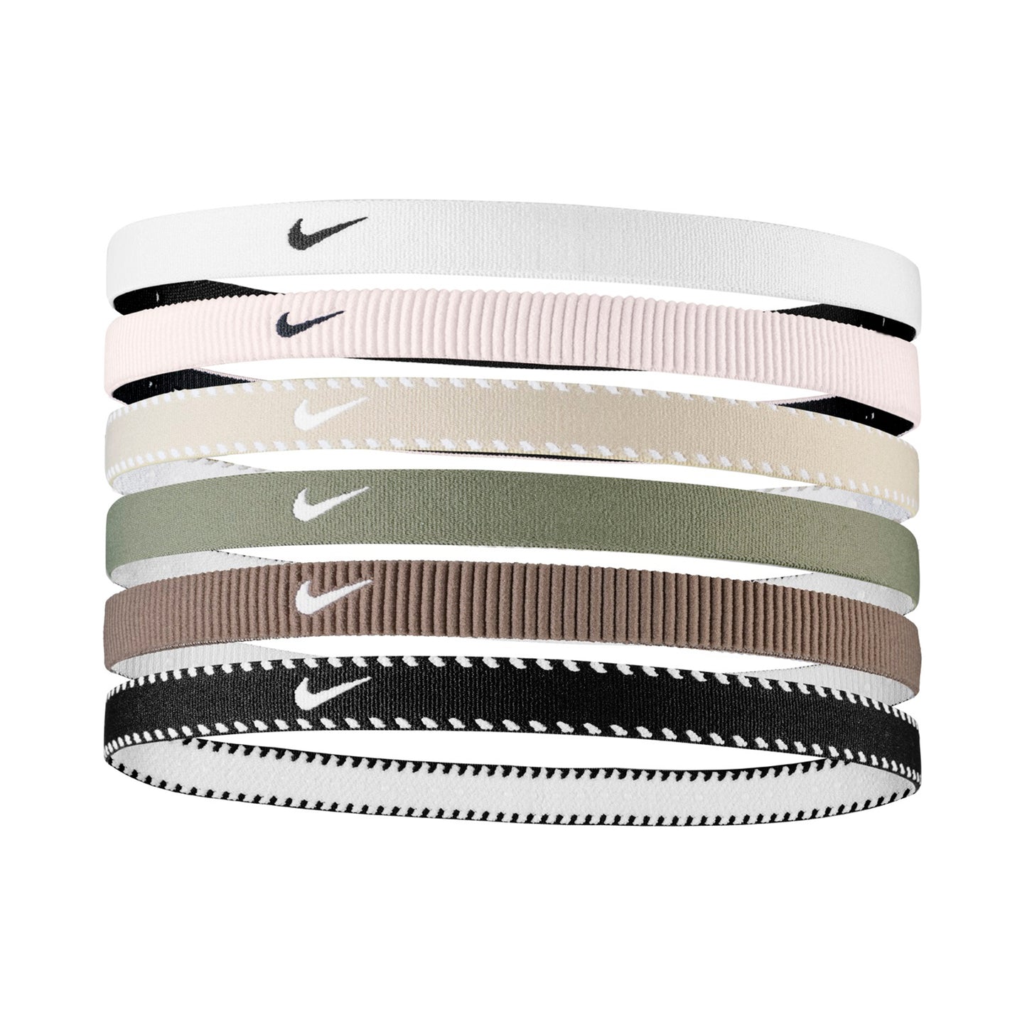 Nike Nike Flex Classic Haarband 6er Pack-Weiß,Dunkelblau Nike Nike Flex Classic Haarband 6er Pack-Weiß,Dunkelblau