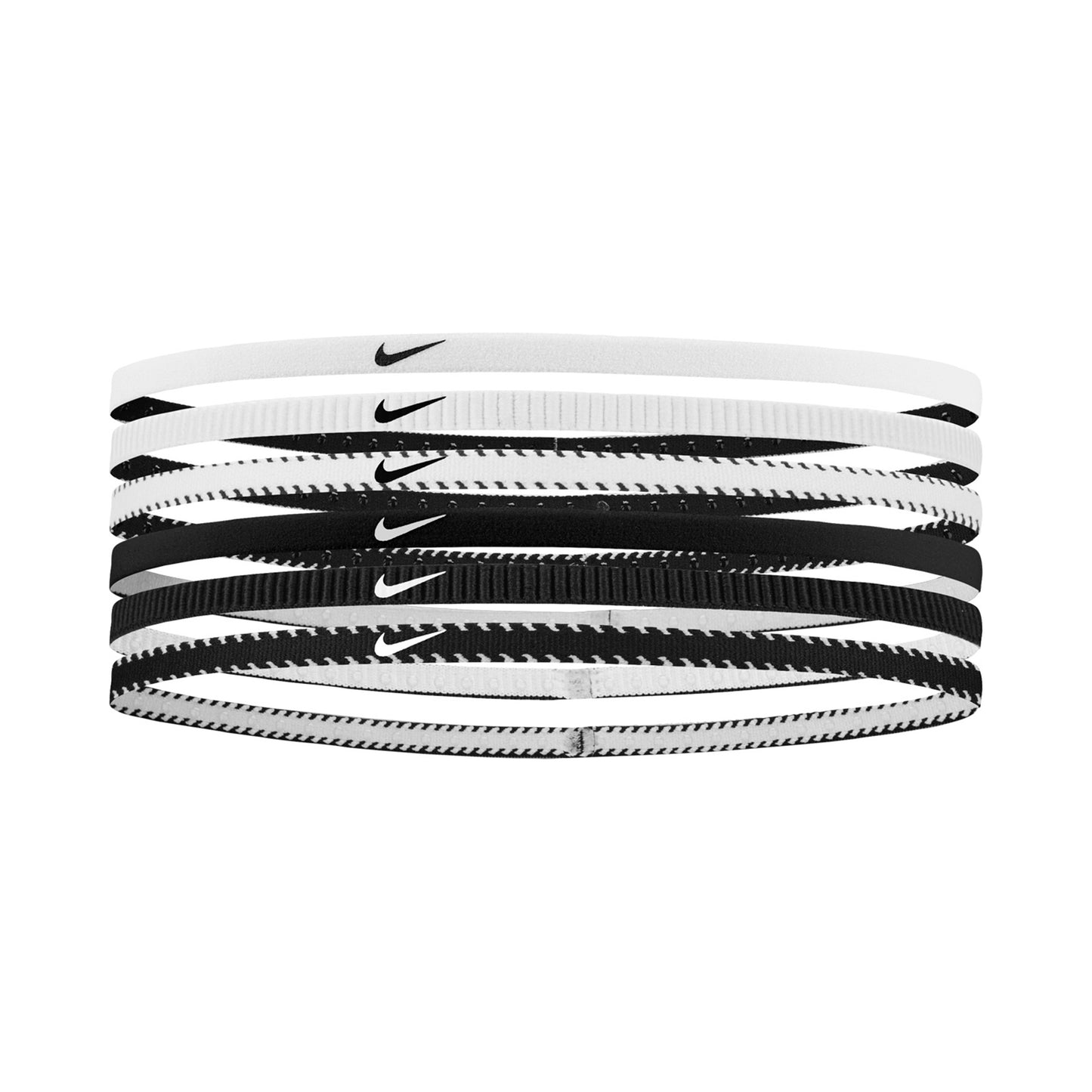 Nike Nike Flex Classic Slim Haarband 6er Pack -weiß,schwarz Nike Nike Flex Classic Slim Haarband 6er Pack -weiß,schwarz