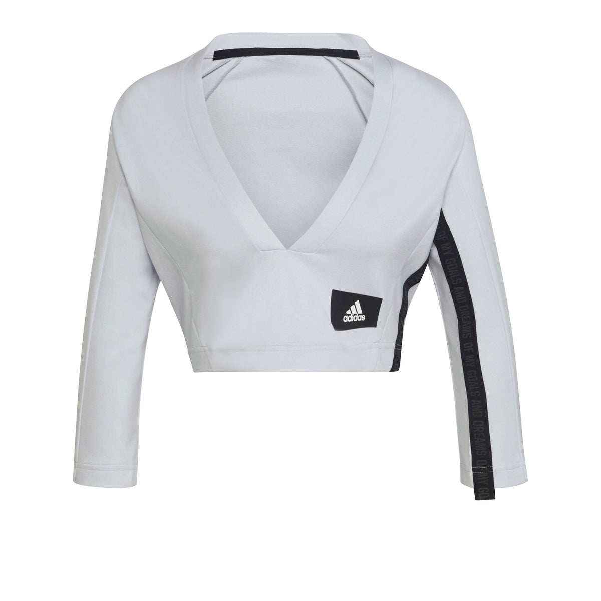 adidas Mission Victory Cropped Longsleeve Damen - grau, adidas Mission Victory Cropped Longsleeve Damen - grau,