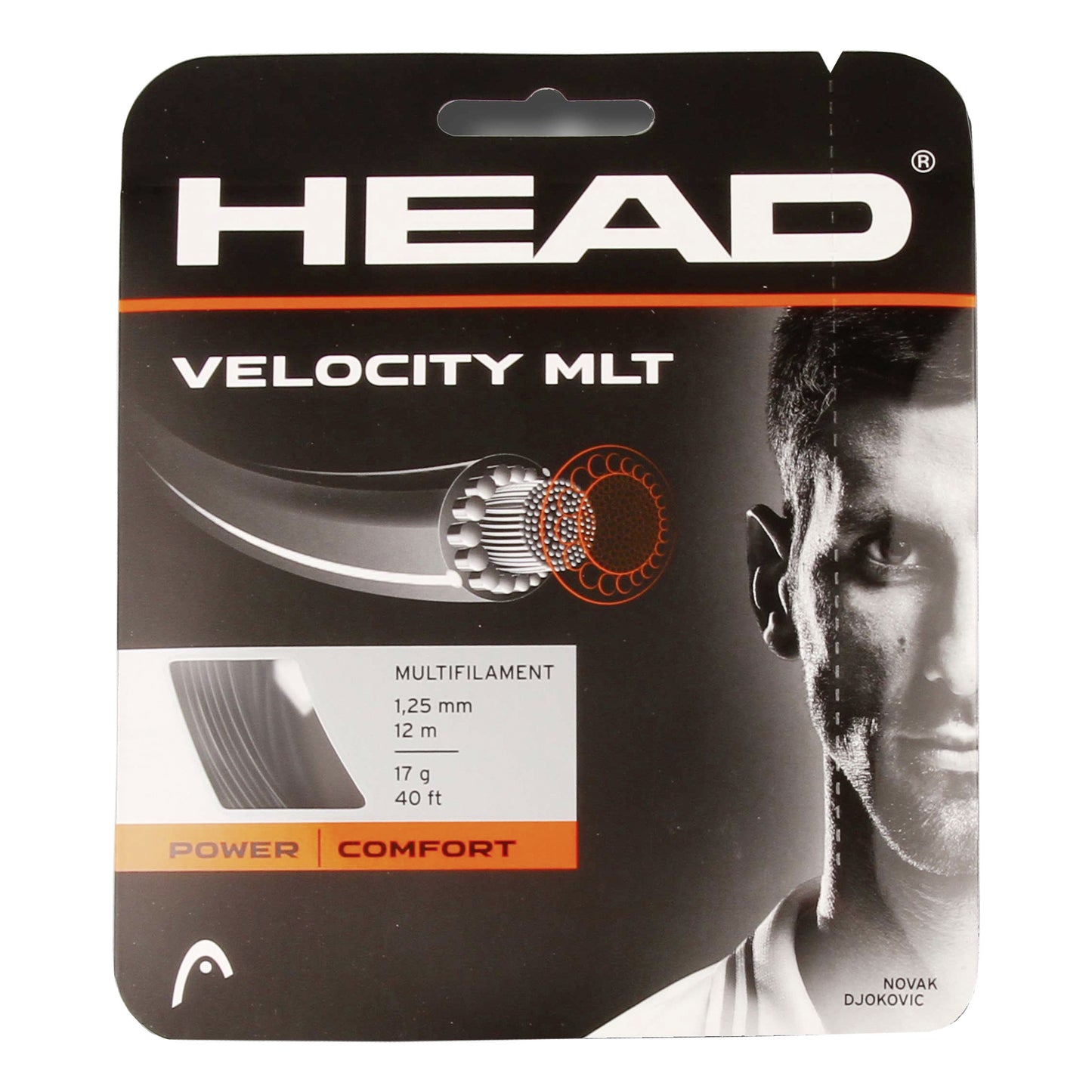 HEAD Velocity MLT Saitenset 12m-Schwarz HEAD Velocity MLT Saitenset 12m-Schwarz