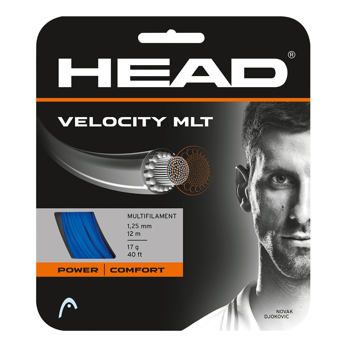 HEAD Velocity MLT Saitenset 12m - blau HEAD Velocity MLT Saitenset 12m - blau