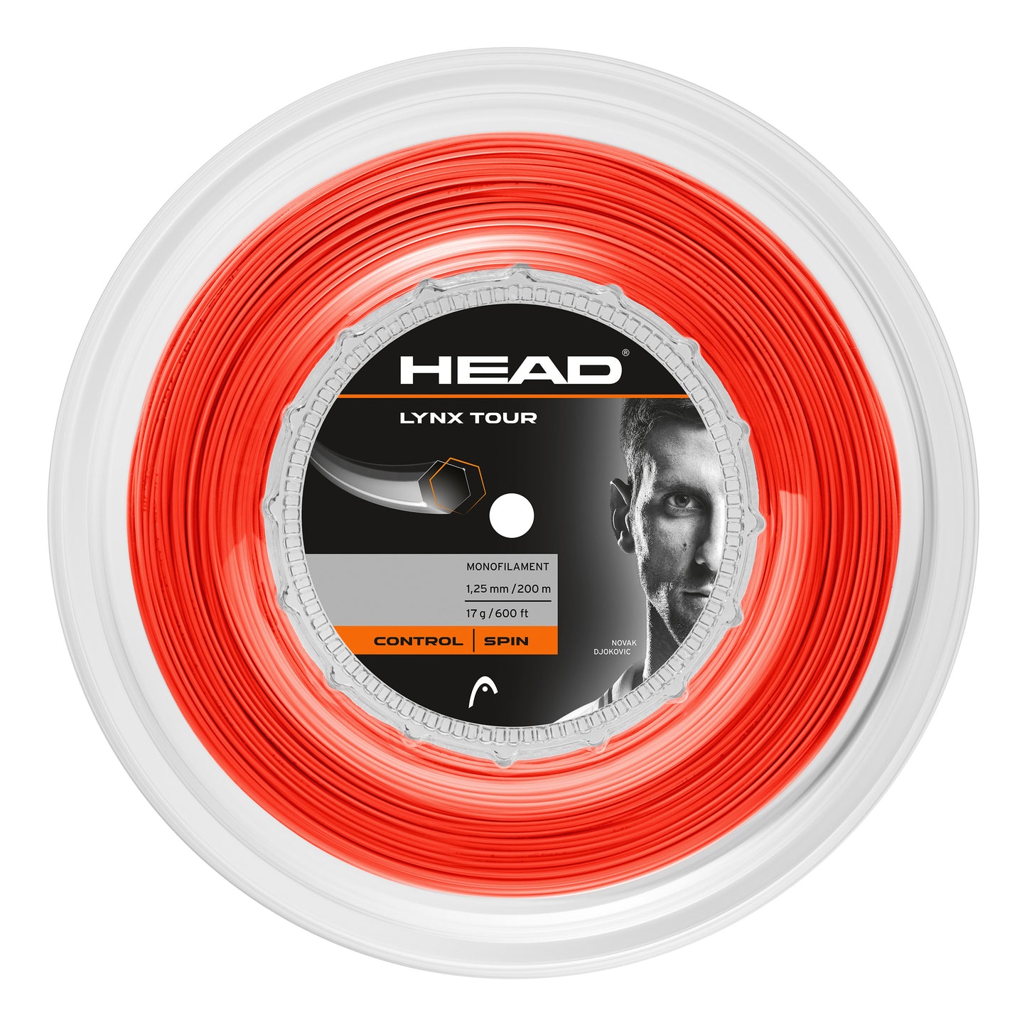 HEAD Lynx Tour Reel Saitenrolle 200m-Orange HEAD Lynx Tour Reel Saitenrolle 200m-Orange
