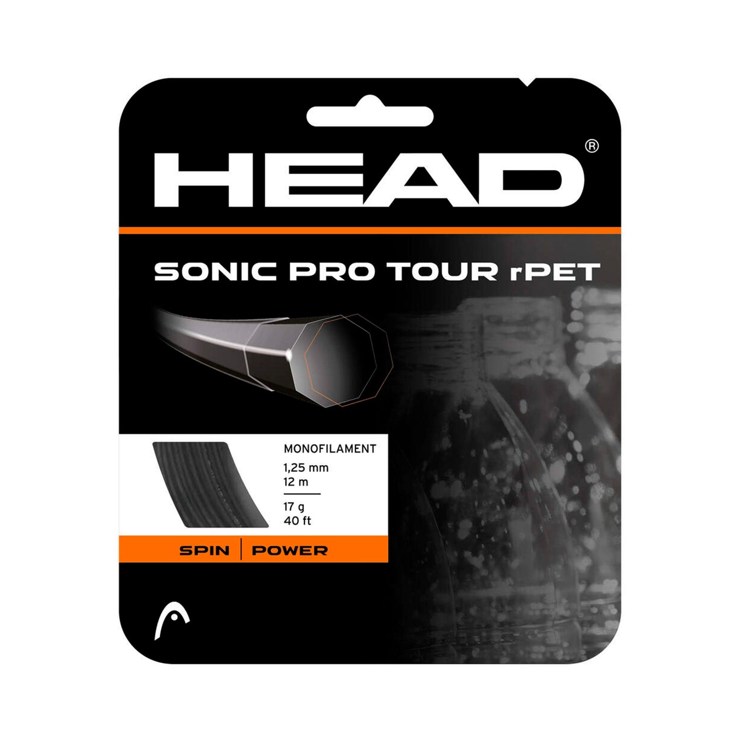 HEAD Sonic Pro Touch Saitenset 12m - anthrazit HEAD Sonic Pro Touch Saitenset 12m - anthrazit