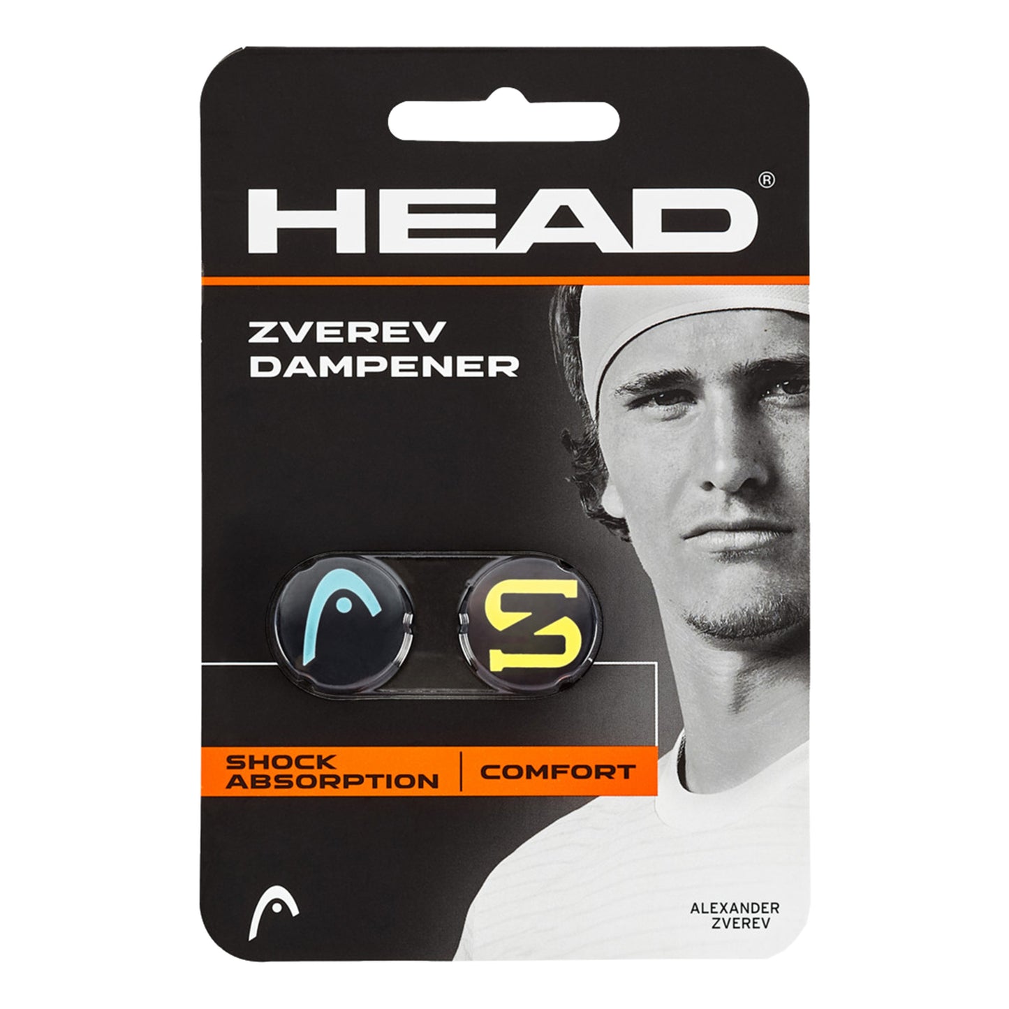 HEAD Zverev Dämpfer 2er Pack-Blau,Gelb HEAD Zverev Dämpfer 2er Pack-Blau,Gelb