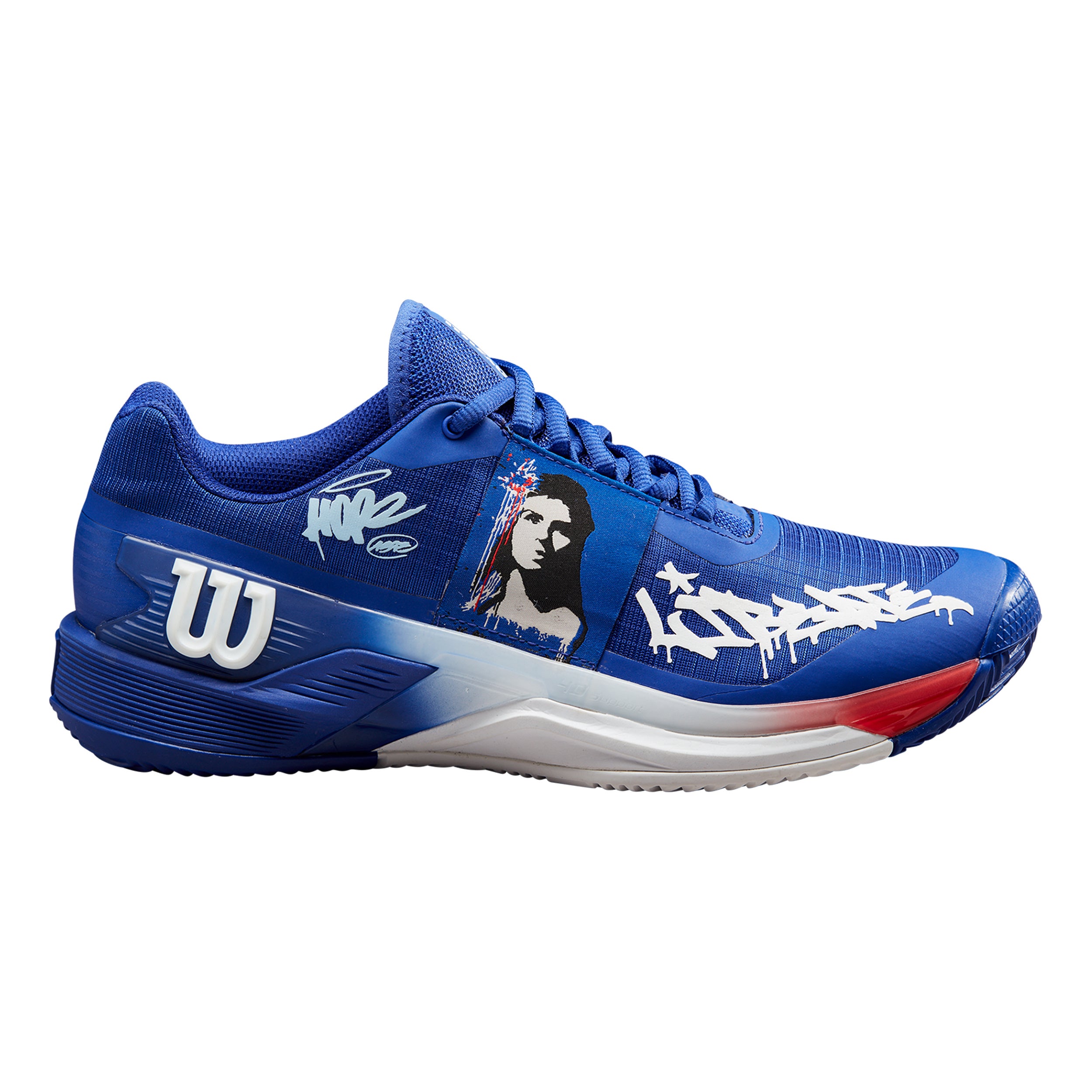 Rush Pro 4.0 Hope Paris Sandplatzschuh Damen-Blau,Weiß | Tennis-Point