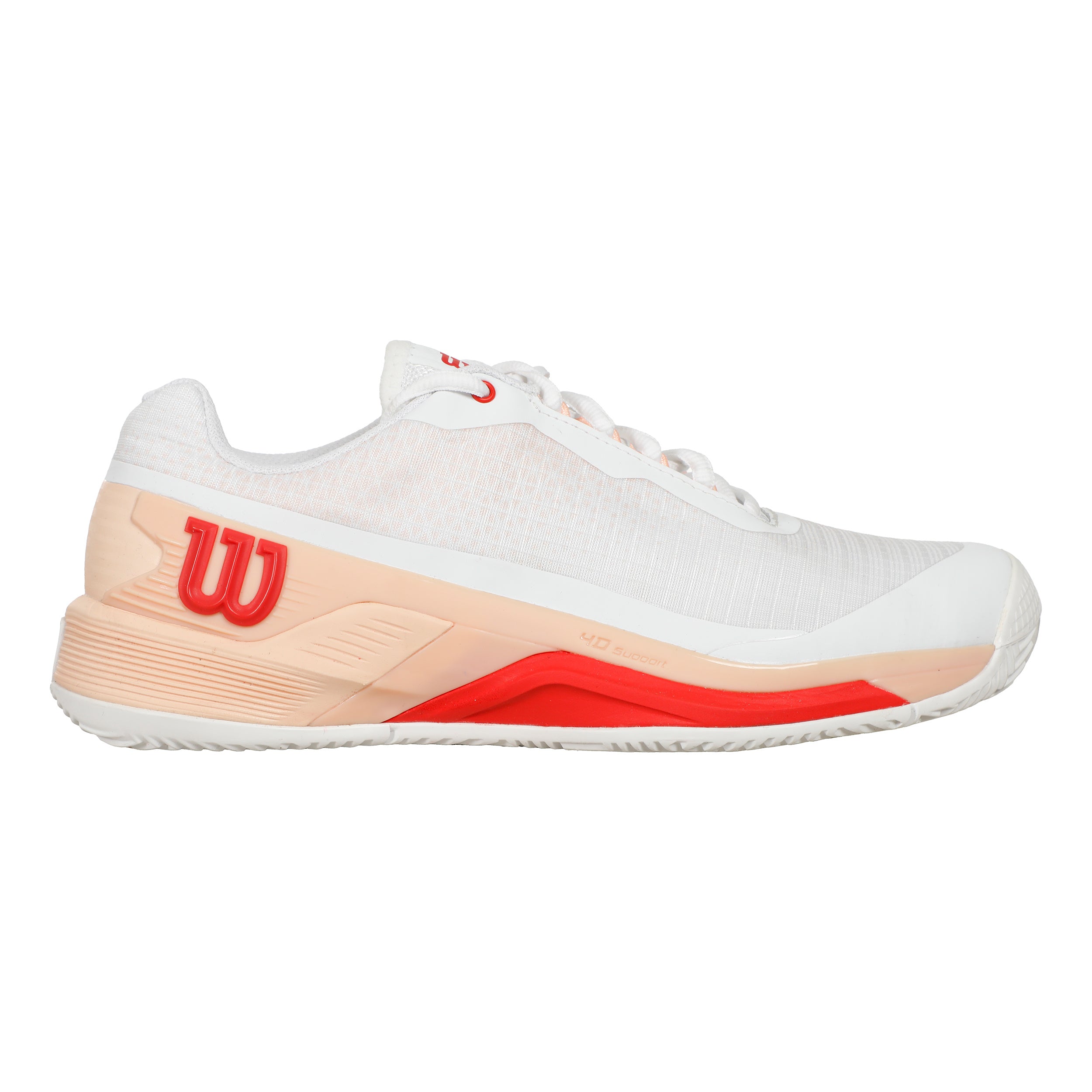 Rush Pro 4.0 Sandplatzschuh Damen - weiß, apricot | Tennis-Point