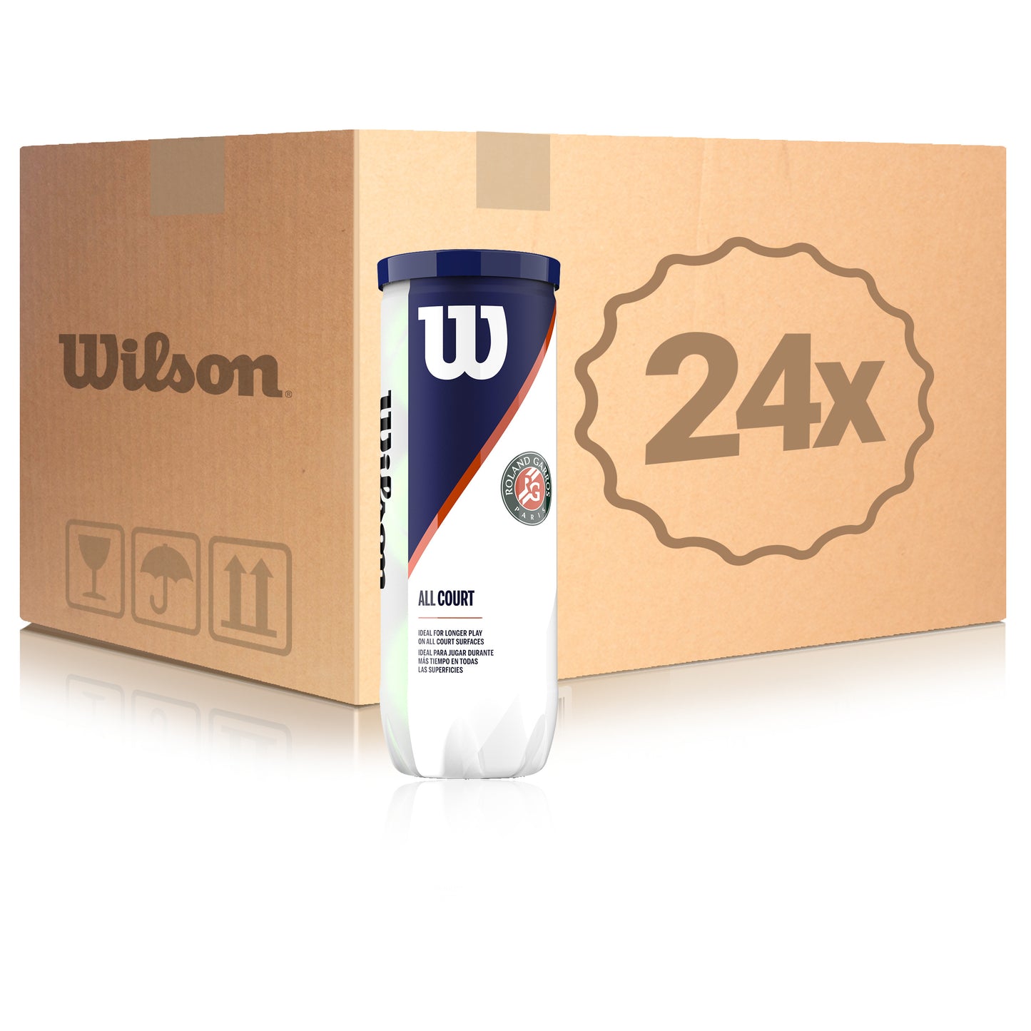 Wilson 24x 3er Dose Roland Garros All Court 3er im Karton Wilson 24x 3er Dose Roland Garros All Court 3er im Karton