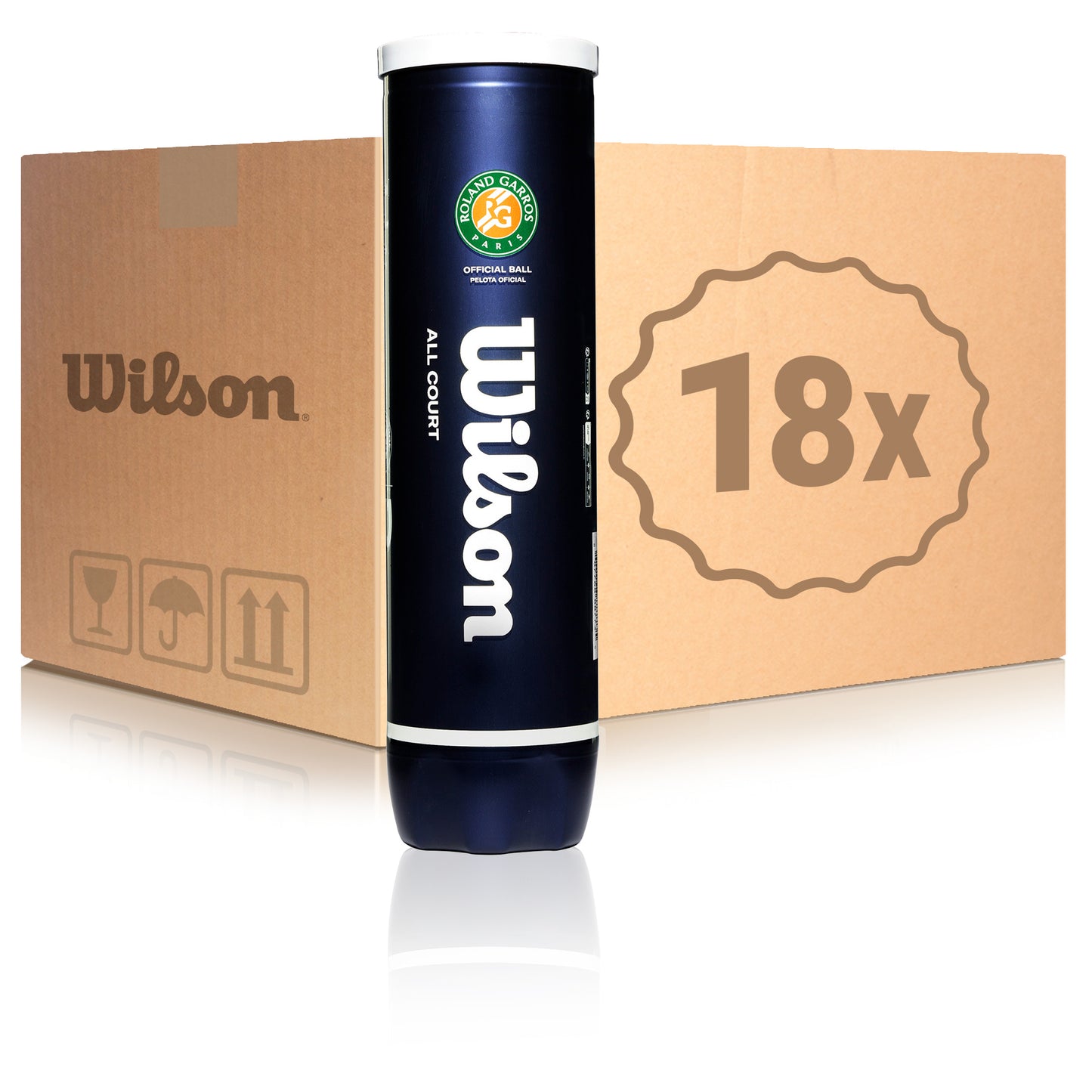 Wilson 18x 4er Dose Roland Garros All Court im Karton Wilson 18x 4er Dose Roland Garros All Court im Karton
