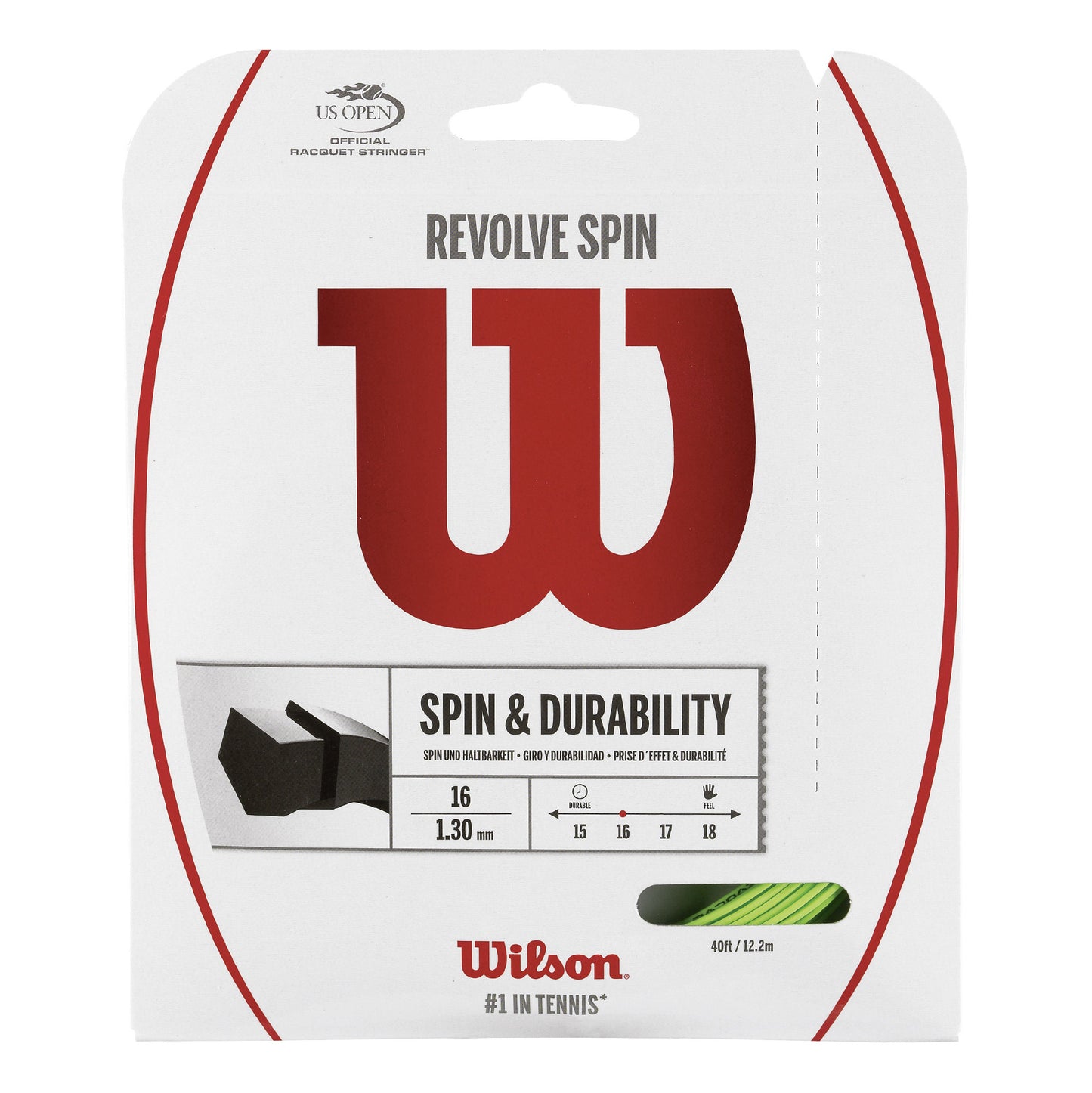 Wilson Revolve Spin Saitenset 12,2m-Grün Wilson Revolve Spin Saitenset 12,2m-Grün