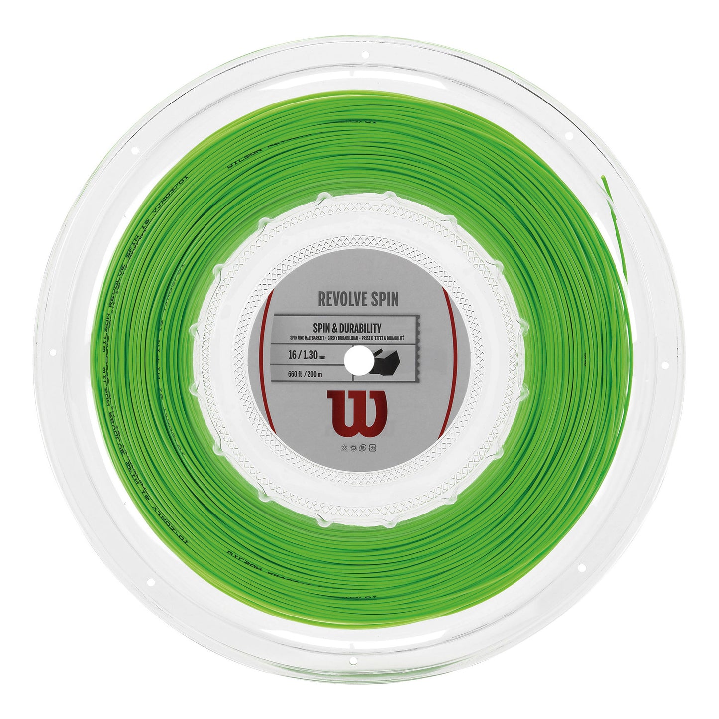 Wilson Revolve Spin Saitenrolle 200m-Grün Wilson Revolve Spin Saitenrolle 200m-Grün
