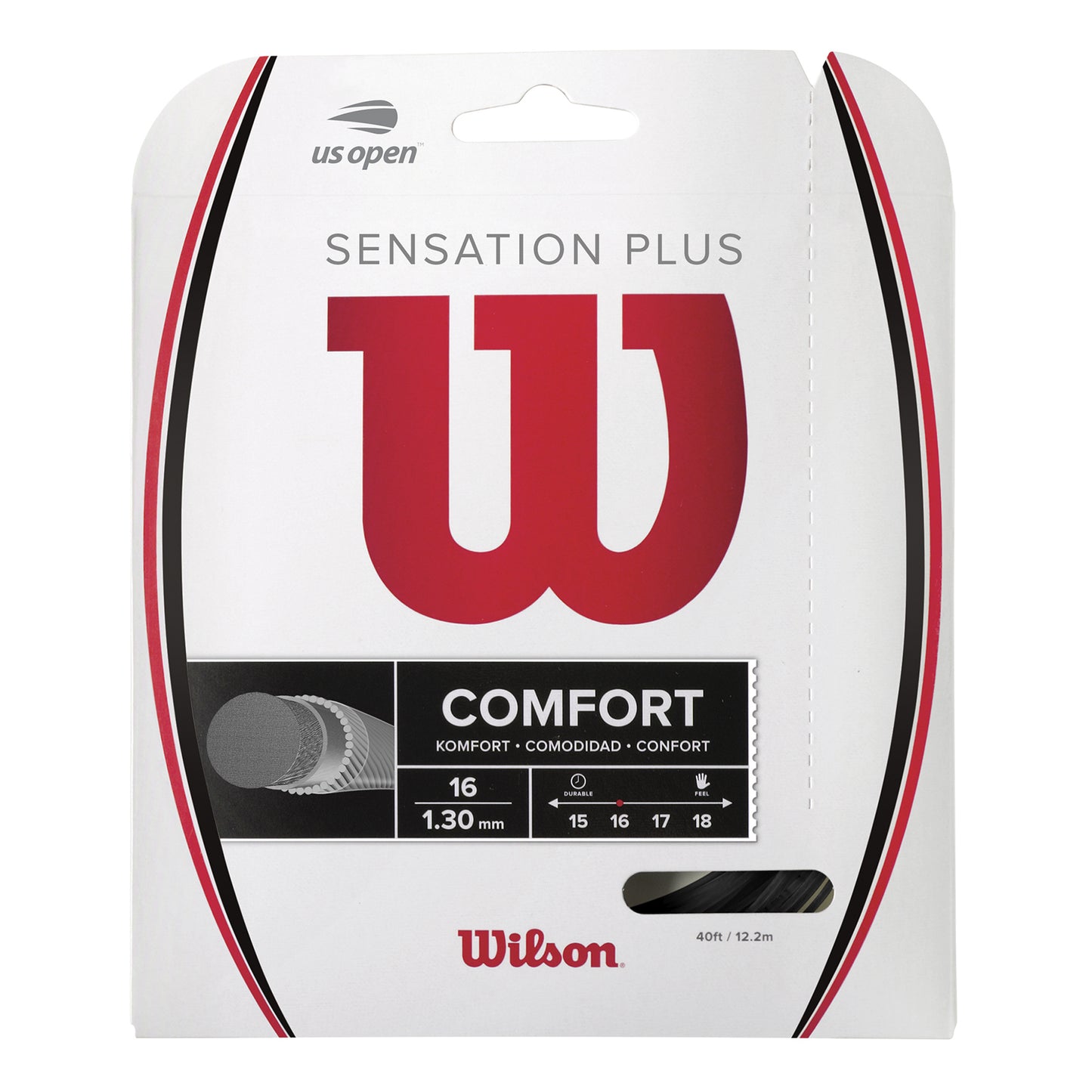 Wilson Sensation Plus Saitenset 12,2m-Schwarz Wilson Sensation Plus Saitenset 12,2m-Schwarz