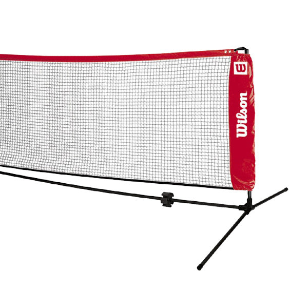 Wilson EZ Tennisnetz 6,10m-Schwarz,Rot Wilson EZ Tennisnetz 6,10m-Schwarz,Rot