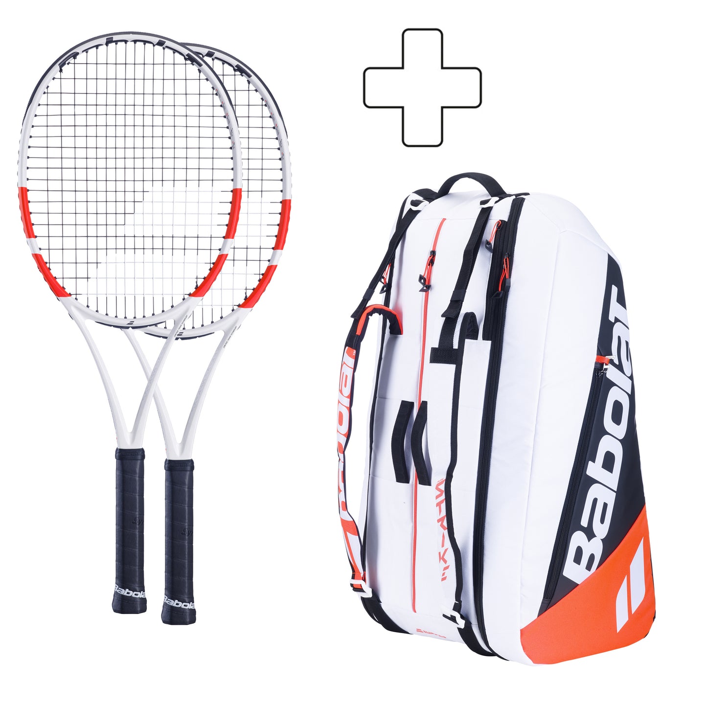 Babolat 2x 100 16x20 plus Schlägertasche Babolat 2x 100 16x20 plus Schlägertasche