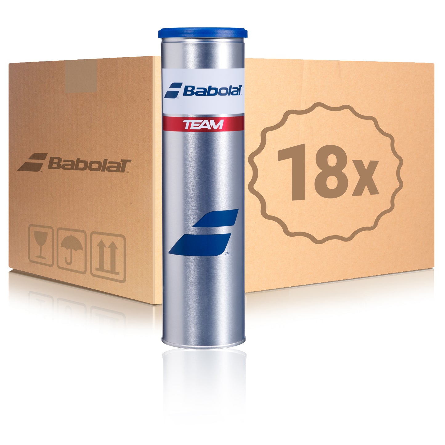 Babolat 18x 4er Dose Team im Karton Babolat 18x 4er Dose Team im Karton