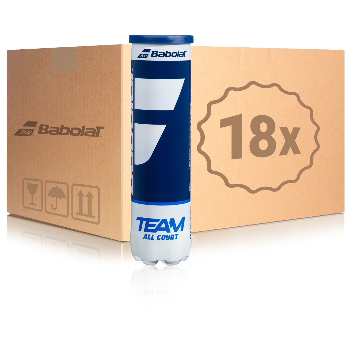 Babolat 18x 4er Dose Team All Court im Karton Babolat 18x 4er Dose Team All Court im Karton