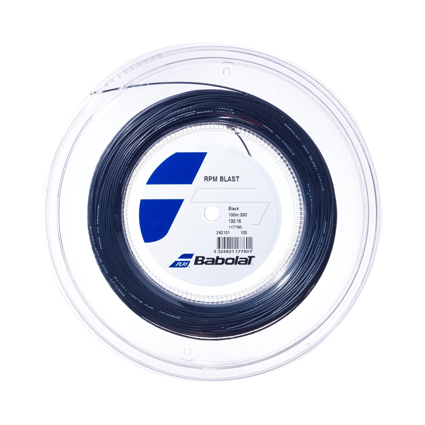 Babolat RPM Blast Saitenrolle 100m-Schwarz Babolat RPM Blast Saitenrolle 100m-Schwarz