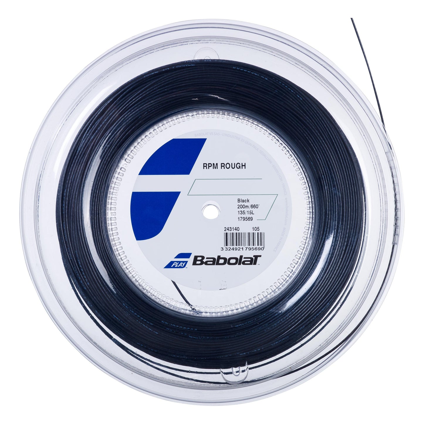 Babolat RPM Blast Rough Saitenrolle 200m - schwarz Babolat RPM Blast Rough Saitenrolle 200m - schwarz