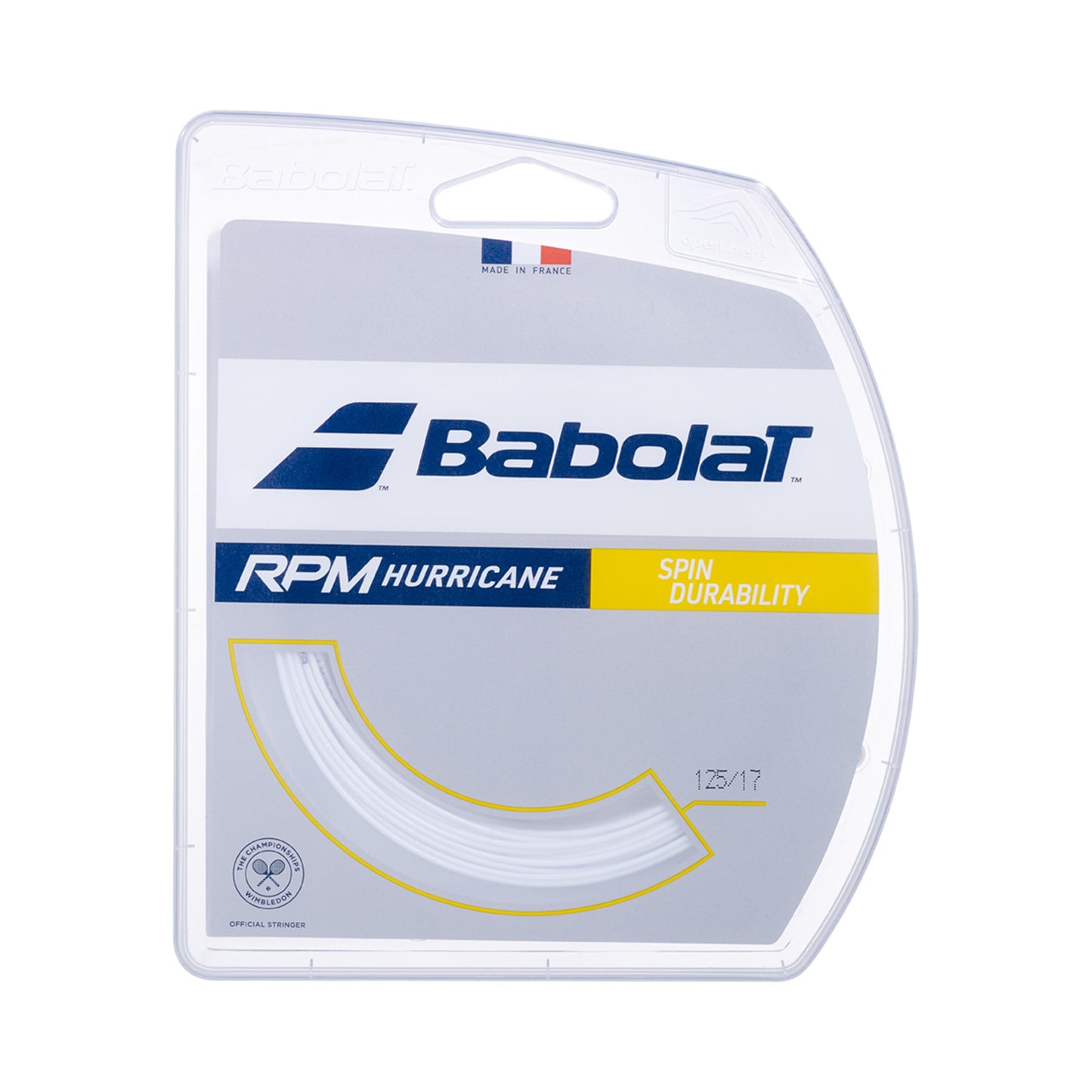 Babolat RPM Hurricane Saitenset 12m-Weiß Babolat RPM Hurricane Saitenset 12m-Weiß