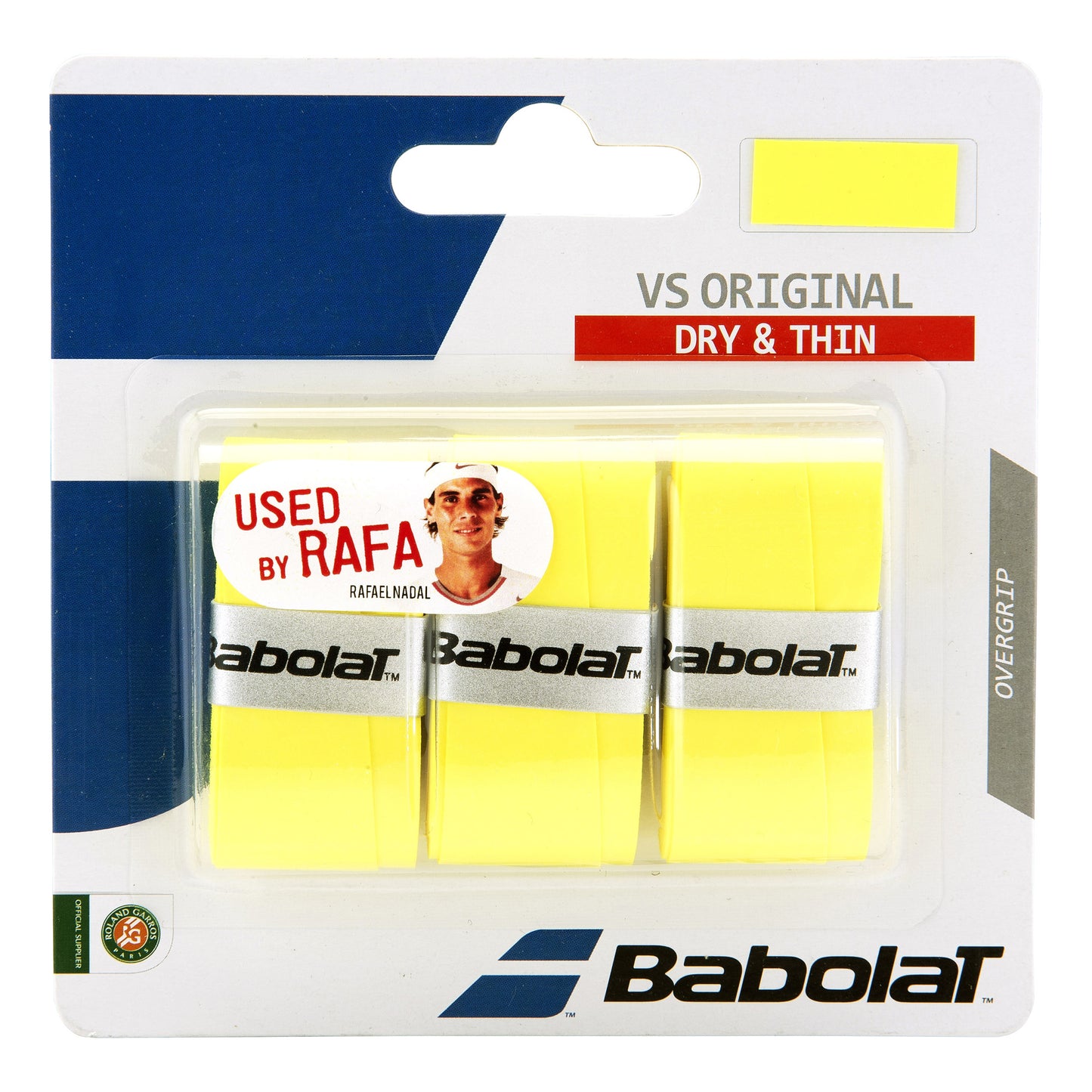 Babolat VS Grip Original 3er Pack - gelb Babolat VS Grip Original 3er Pack - gelb