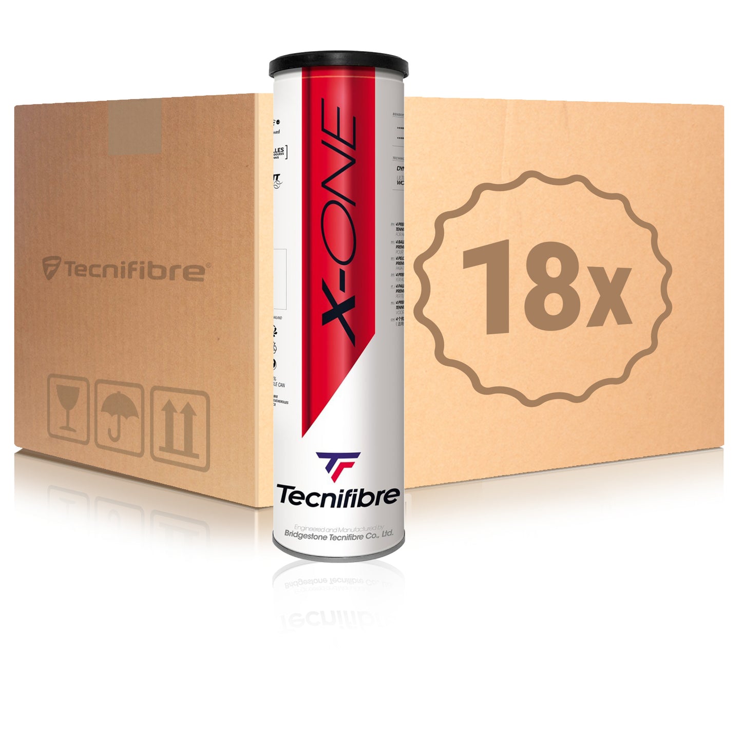 Tecnifibre 18x 4er Dose X-One im Karton Tecnifibre 18x 4er Dose X-One im Karton