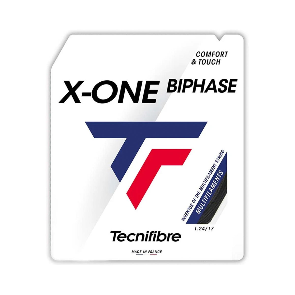 Tecnifibre X-One Biphase Saitenset 12,2m-Schwarz Tecnifibre X-One Biphase Saitenset 12,2m-Schwarz