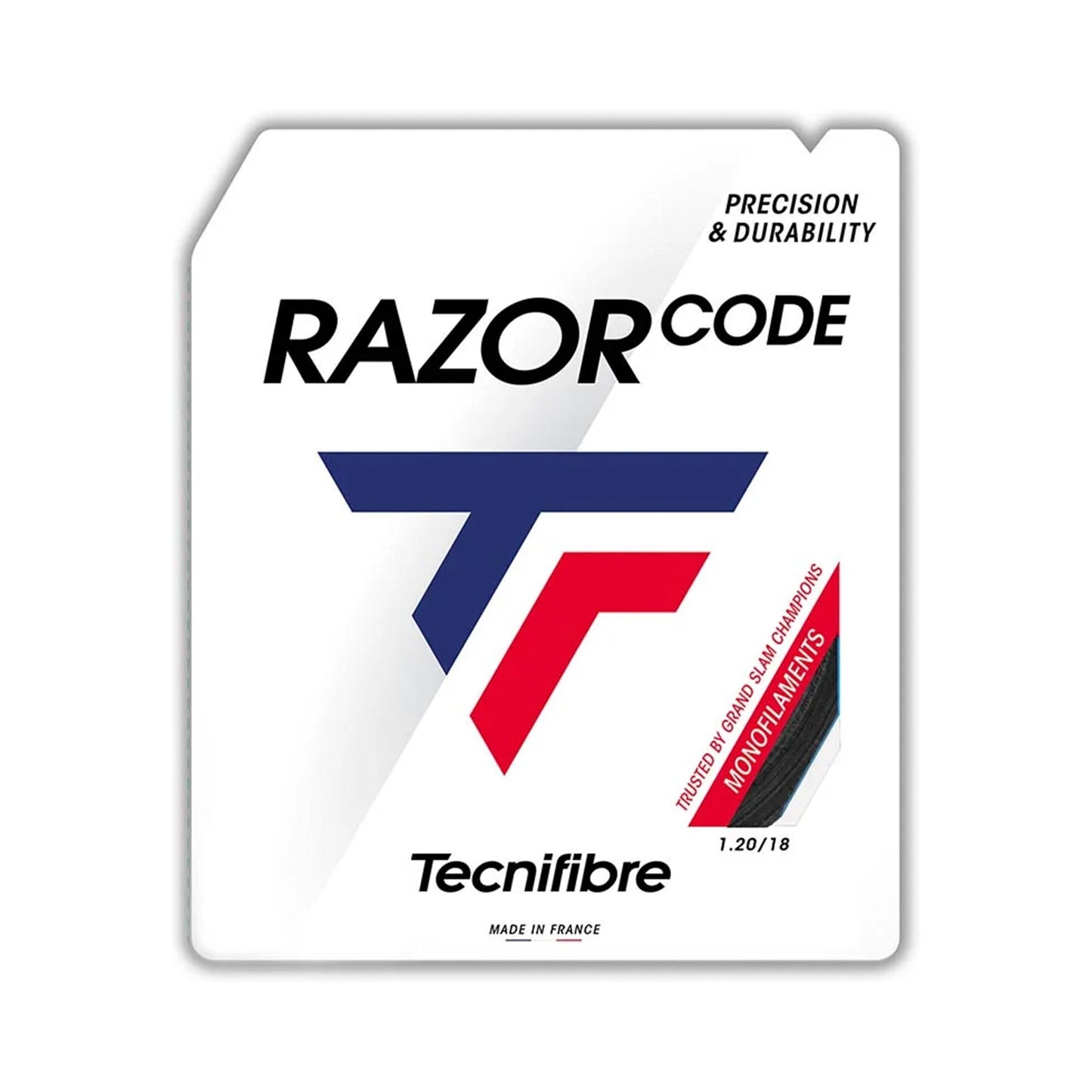 Tecnifibre Razor Code 12m Saitenset-Grau Tecnifibre Razor Code 12m Saitenset-Grau