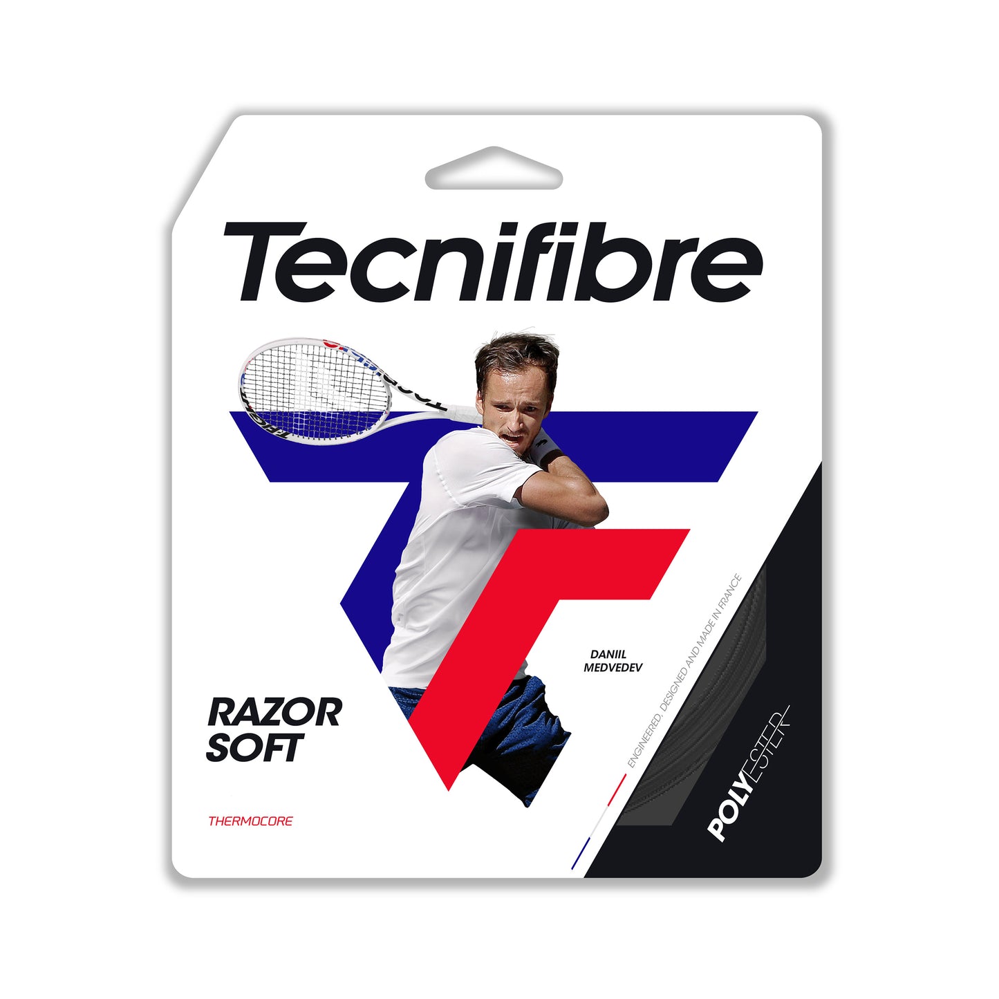 Tecnifibre Razor Soft 12m Saitenset-Grau Tecnifibre Razor Soft 12m Saitenset-Grau