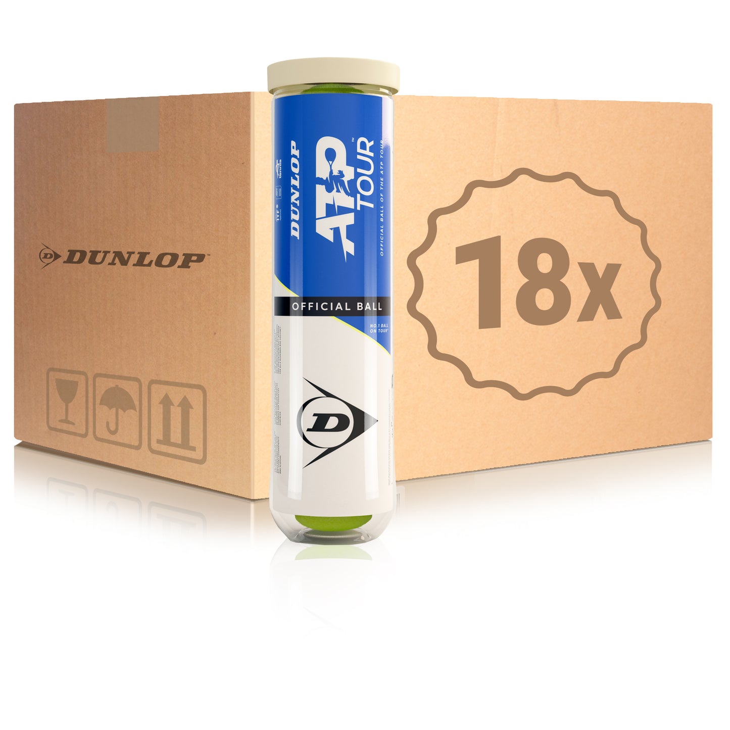 Dunlop 18x 4er Dose ATP im Karton Dunlop 18x 4er Dose ATP im Karton