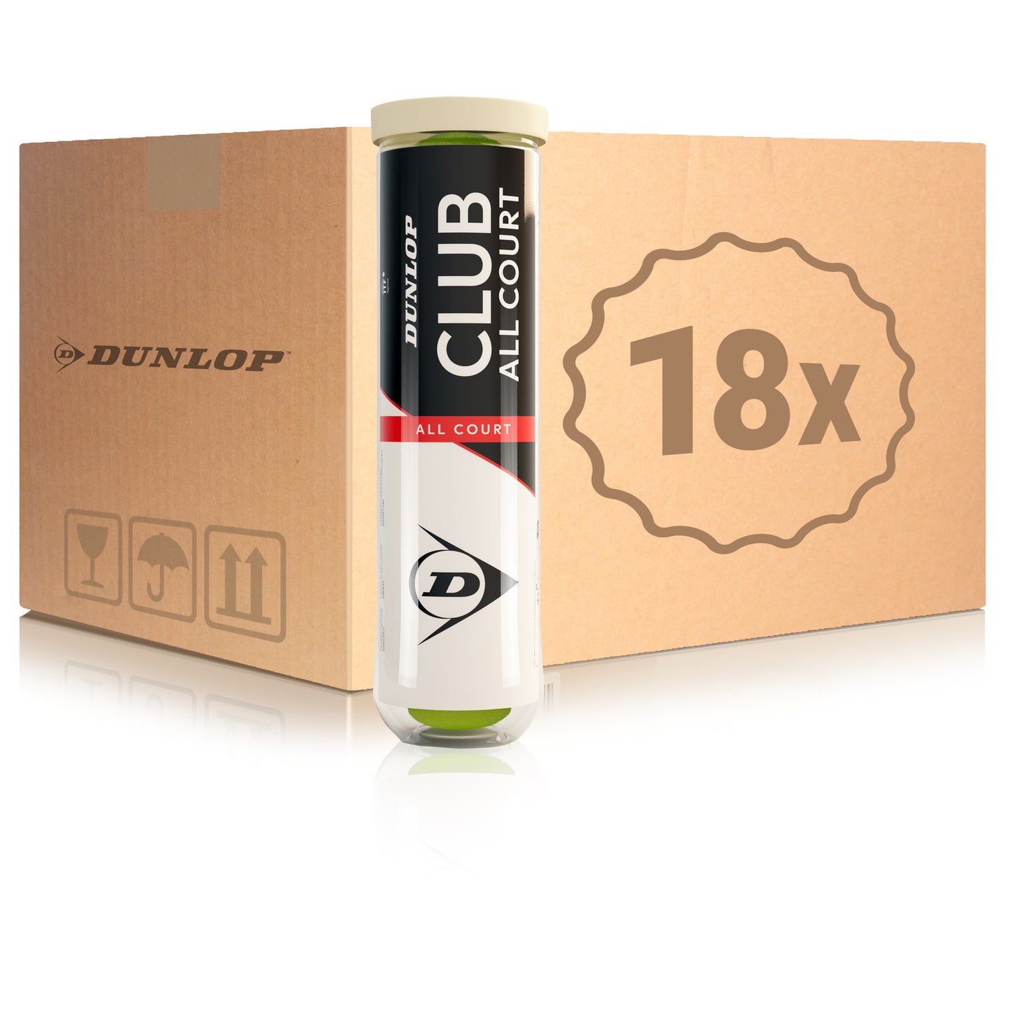 Dunlop 18x 4er Dose Club All Court Dunlop 18x 4er Dose Club All Court