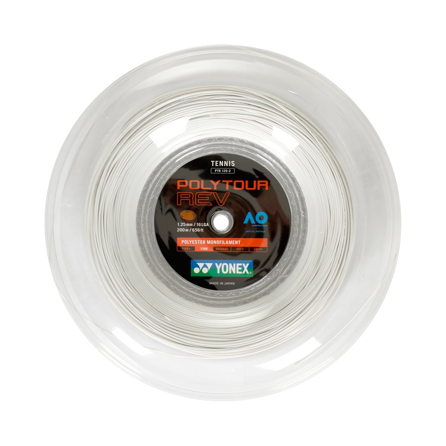 Yonex Poly Tour Rev Saitenrolle 200m-Weiß Yonex Poly Tour Rev Saitenrolle 200m-Weiß