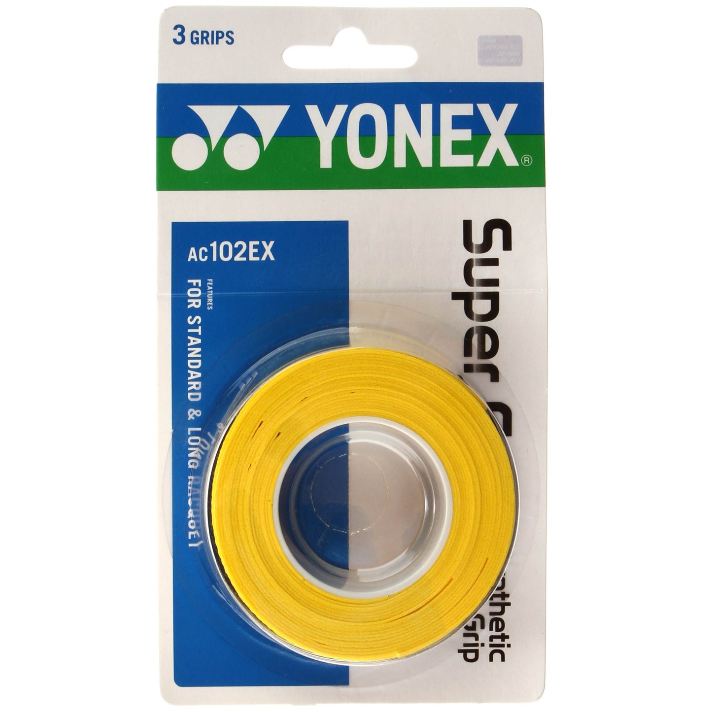 Yonex Super Grap 3er Pack - gelb Yonex Super Grap 3er Pack - gelb