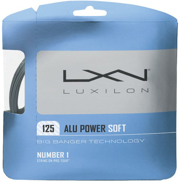 Luxilon Alu Power Soft Saitenset 12,2m-Silber Luxilon Alu Power Soft Saitenset 12,2m-Silber