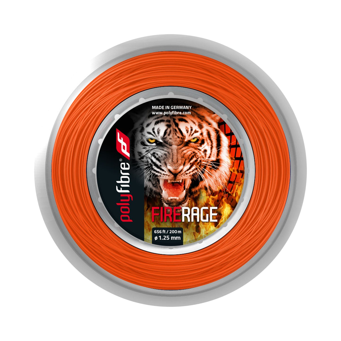 Polyfibre Fire Rage 200m Saitenrolle-Rot Polyfibre Fire Rage 200m Saitenrolle-Rot