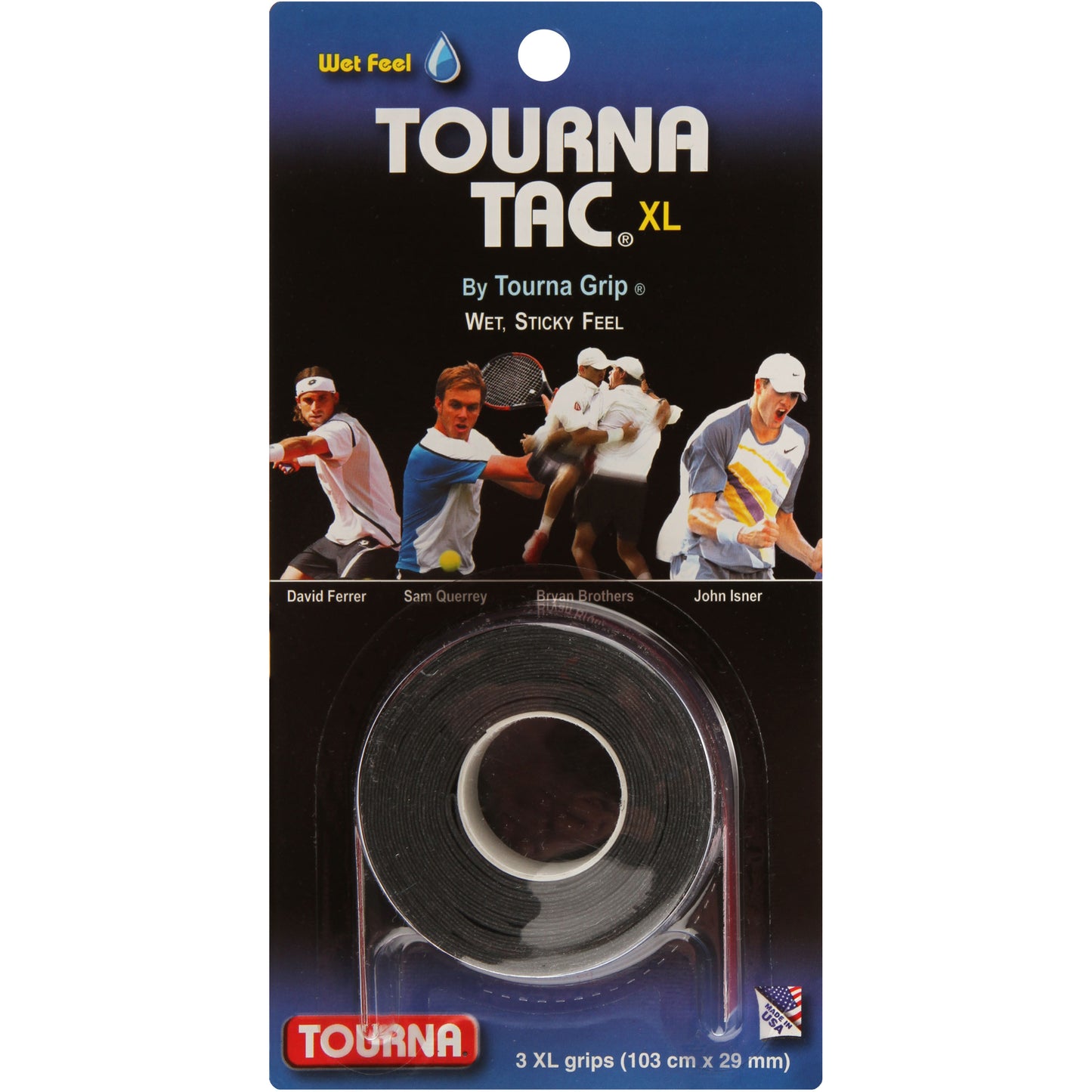 Tourna Tac 3er Pack-Schwarz Tourna Tac 3er Pack-Schwarz