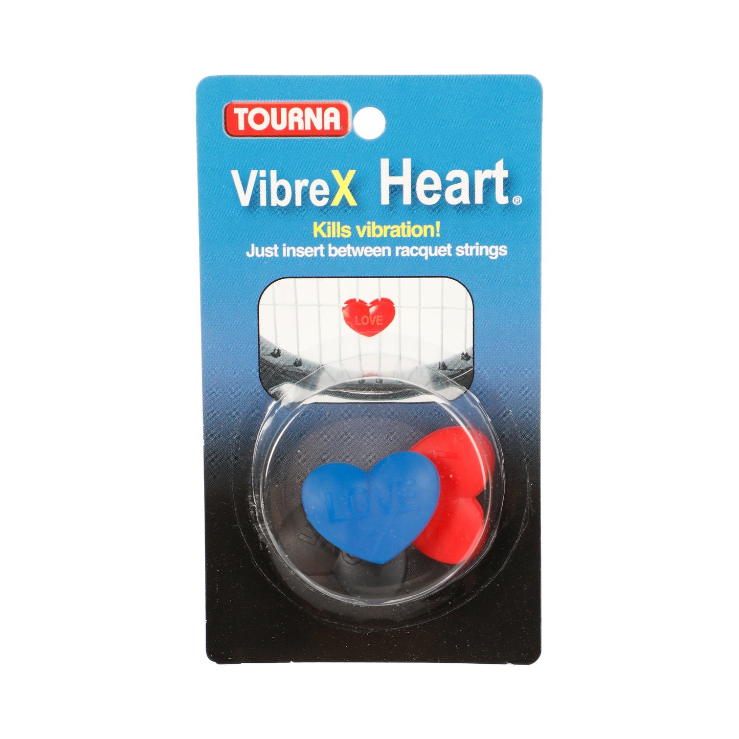 Tourna Vibrex Heart Dämpfer 3er Pack-Rot,Schwarz Tourna Vibrex Heart Dämpfer 3er Pack-Rot,Schwarz