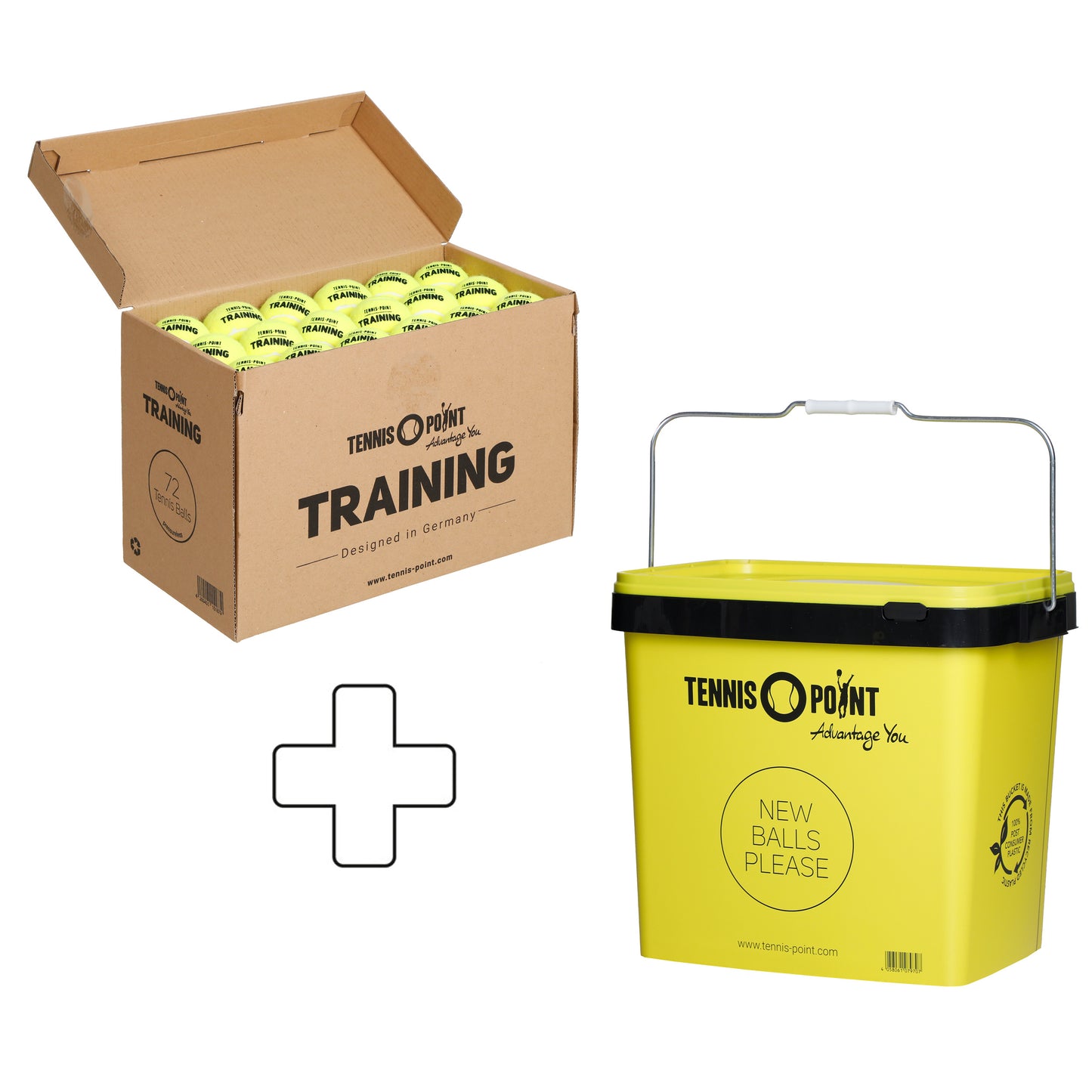 Tennis-Point 72er Box Training plus Balleimer Tennis-Point 72er Box Training plus Balleimer