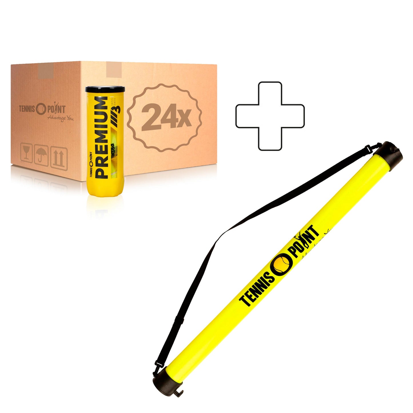 Tennis-Point 24x 3er Dose Premium plus Ballsammelröhre Tennis-Point 24x 3er Dose Premium plus Ballsammelröhre