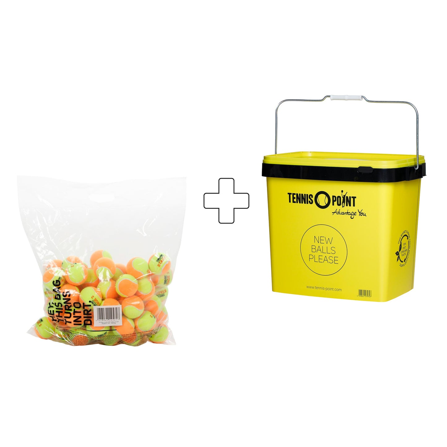Tennis-Point 60er Beutel TP Stage 2 plus Balleimer Tennis-Point 60er Beutel TP Stage 2 plus Balleimer