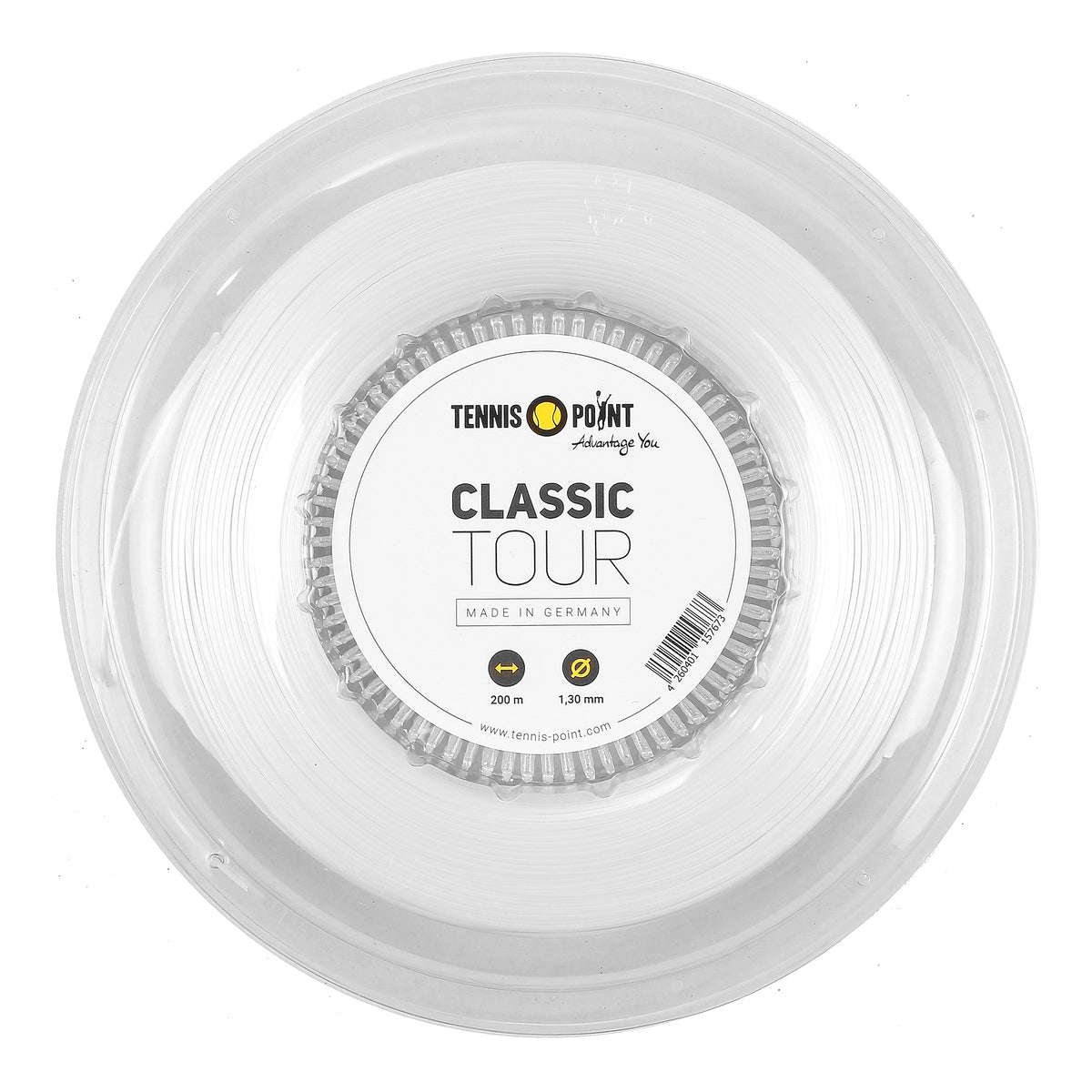 Tennis-Point Classic Tour Saitenrolle 200m - weiß Tennis-Point Classic Tour Saitenrolle 200m - weiß