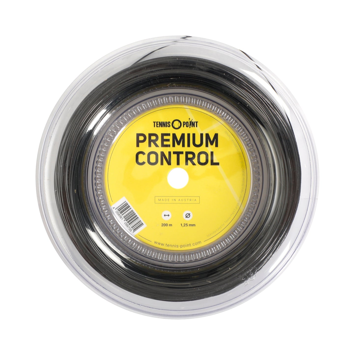 Tennis-Point Premium Control Saitenrolle 200m-Schwarz Tennis-Point Premium Control Saitenrolle 200m-Schwarz