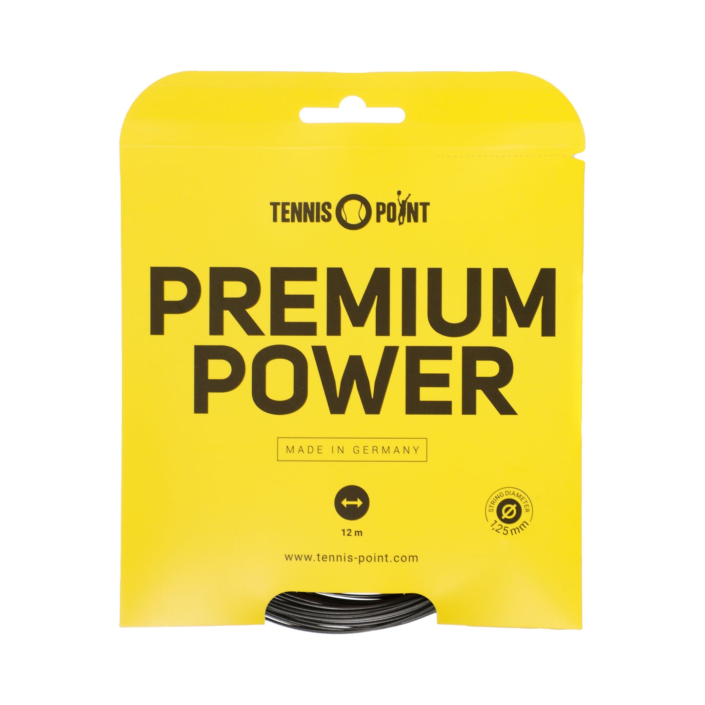 Tennis-Point Premium Power Saitenset 12m-Schwarz Tennis-Point Premium Power Saitenset 12m-Schwarz