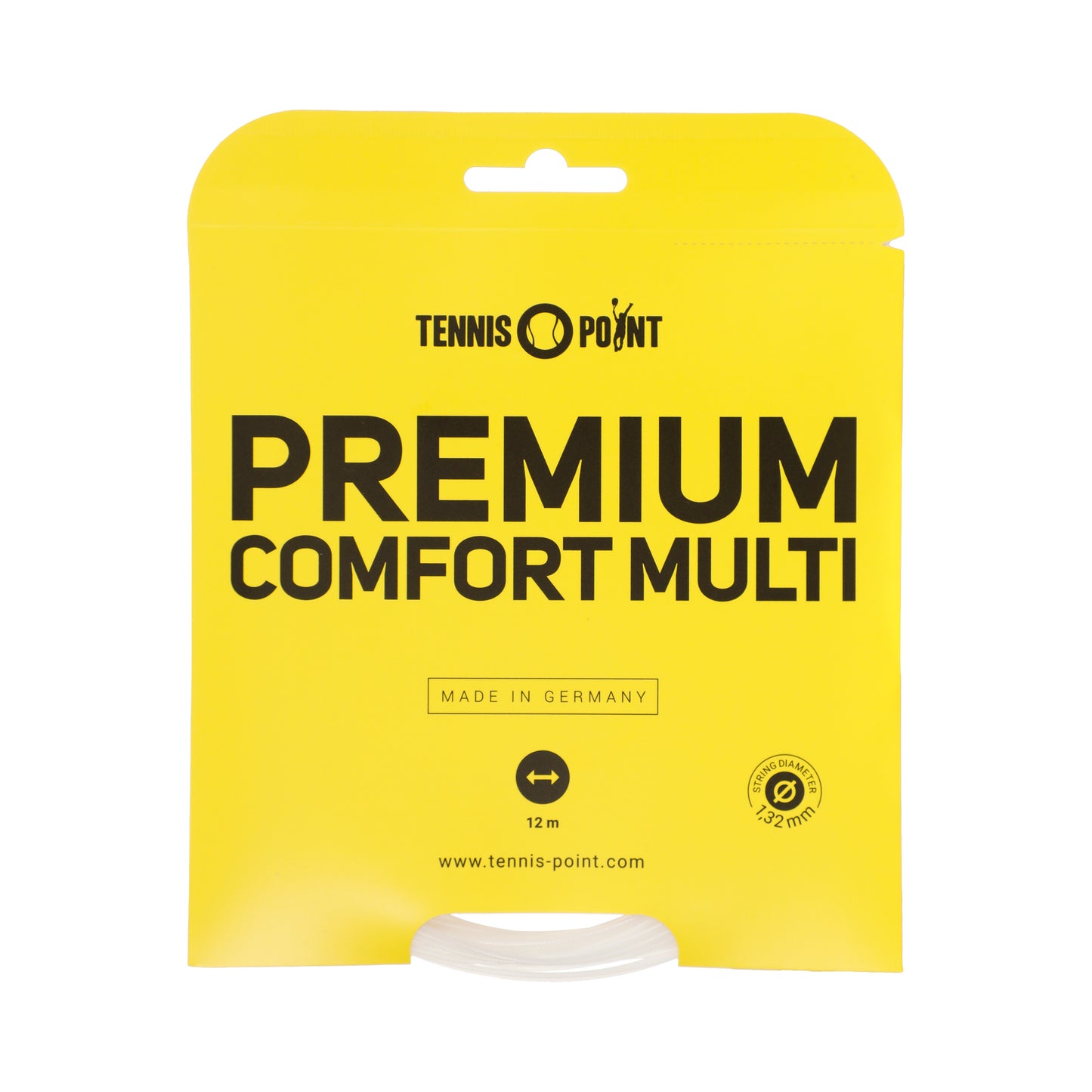Tennis-Point Premium Comfort Multi Saitenset 12m-Weiß Tennis-Point Premium Comfort Multi Saitenset 12m-Weiß