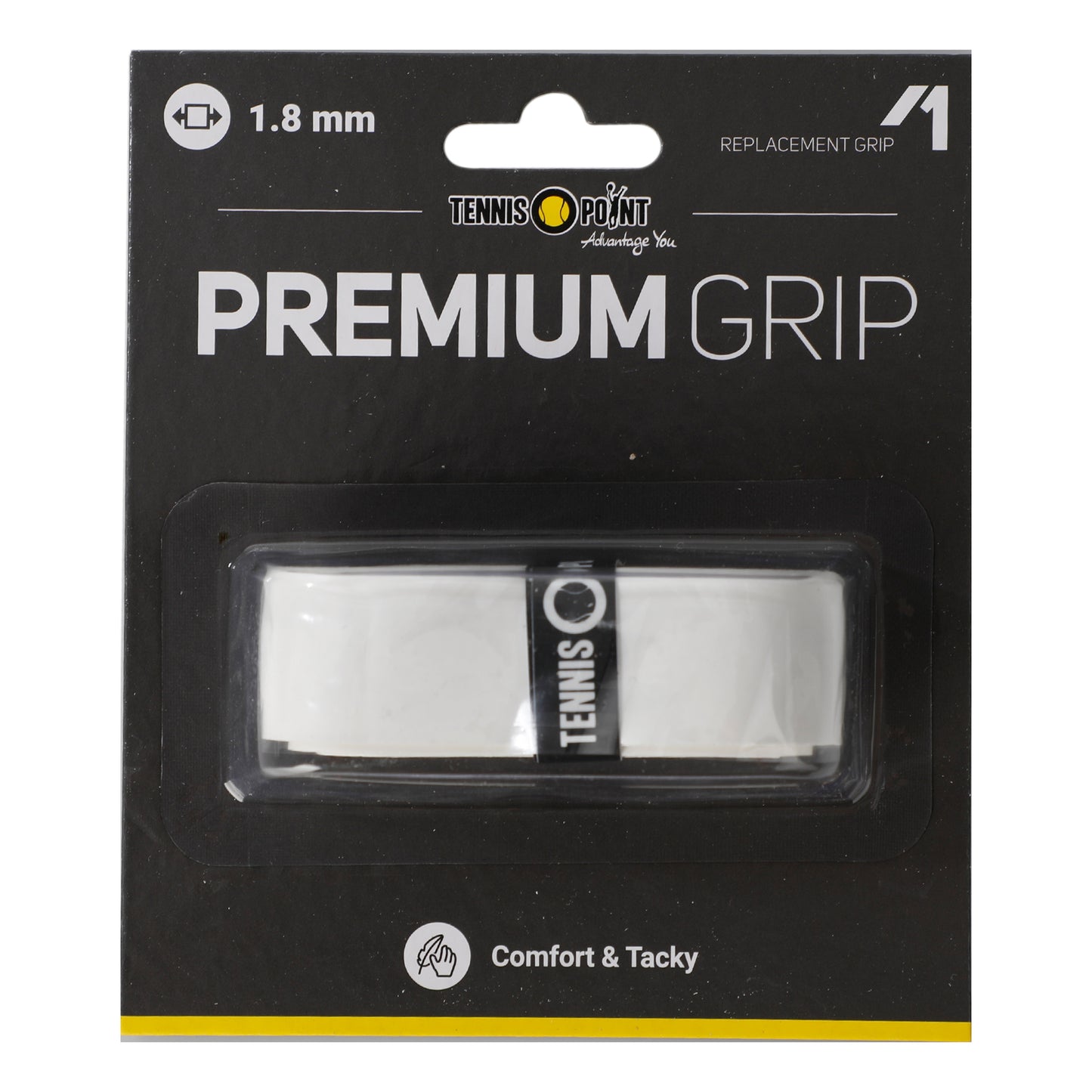 Tennis-Point Premium Grip 1er Pack-Weiß Tennis-Point Premium Grip 1er Pack-Weiß