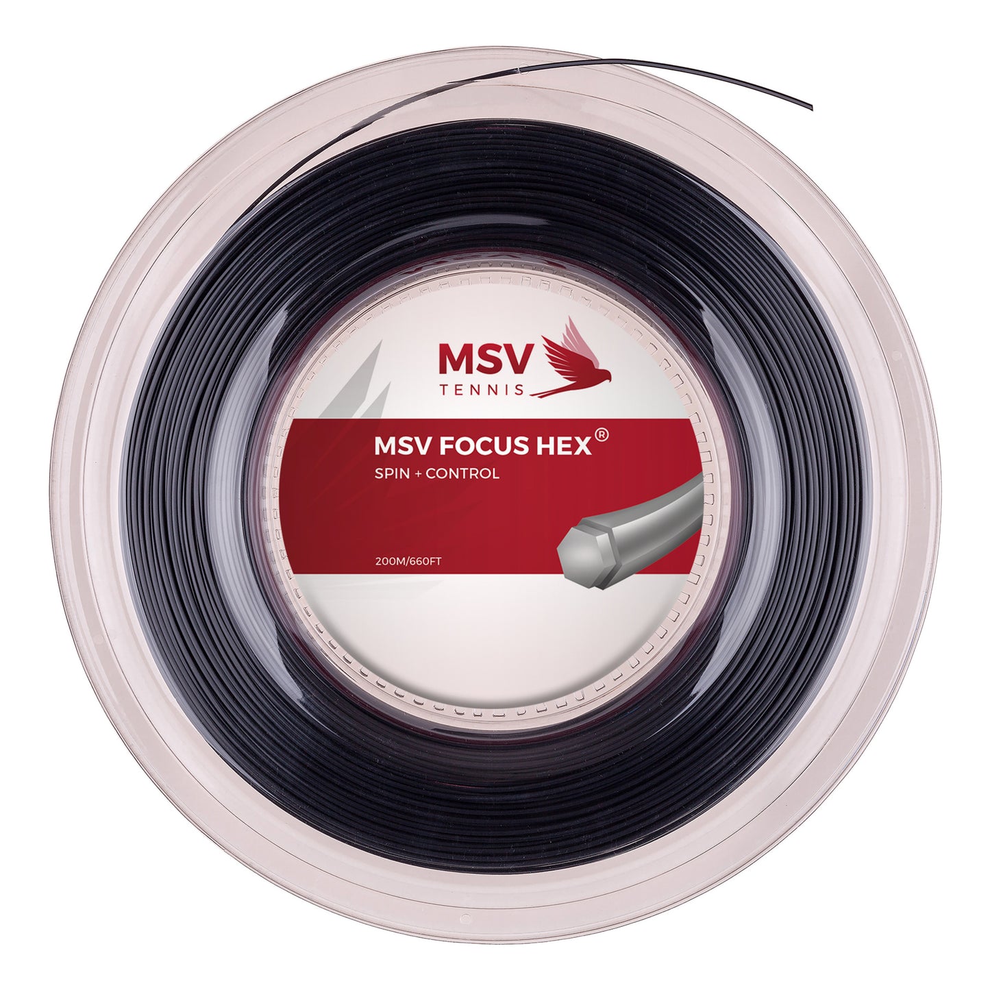 MSV Focus-HEX Saitenrolle 200m-Schwarz MSV Focus-HEX Saitenrolle 200m-Schwarz
