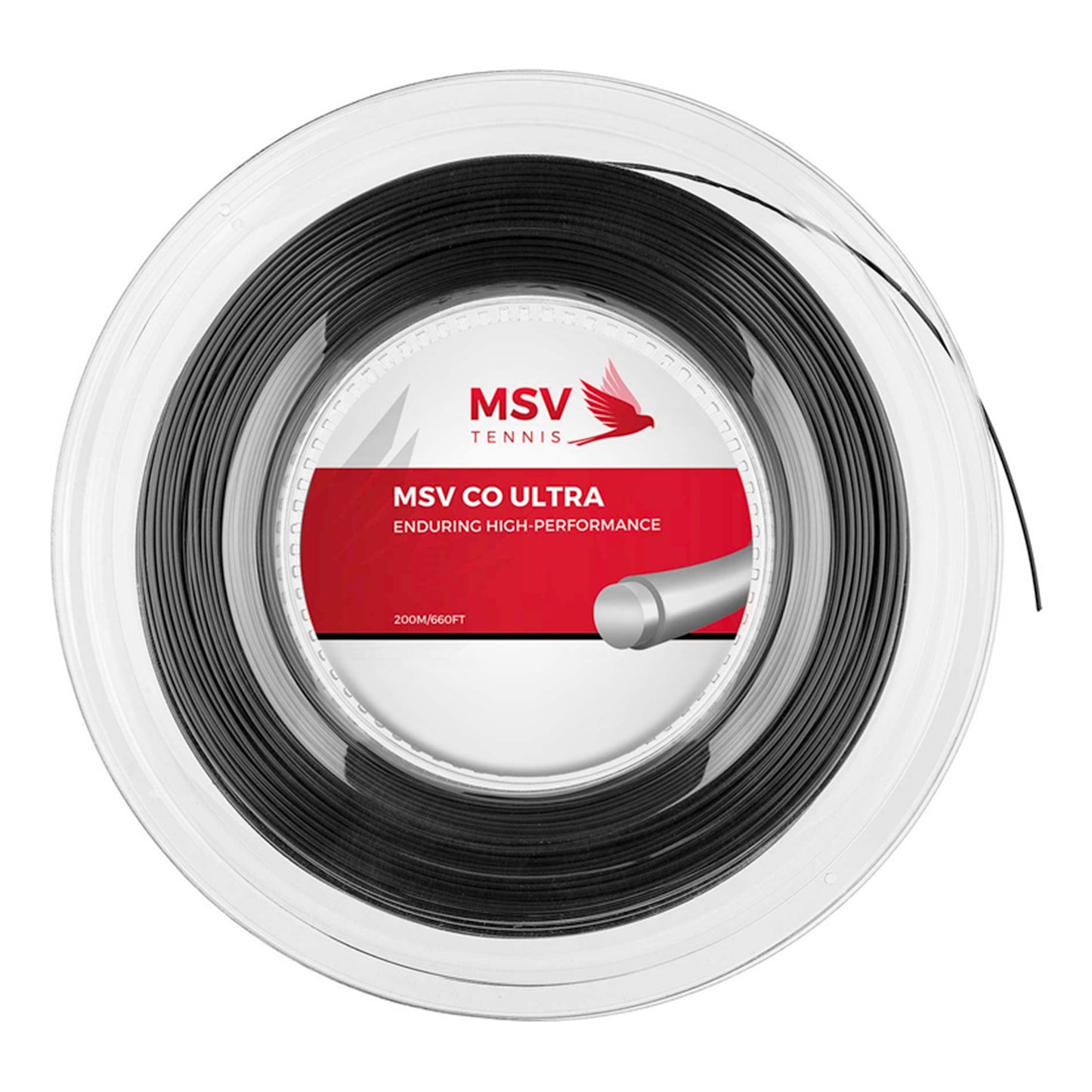 MSV Co Ultra Saitenrolle 200m-Schwarz MSV Co Ultra Saitenrolle 200m-Schwarz