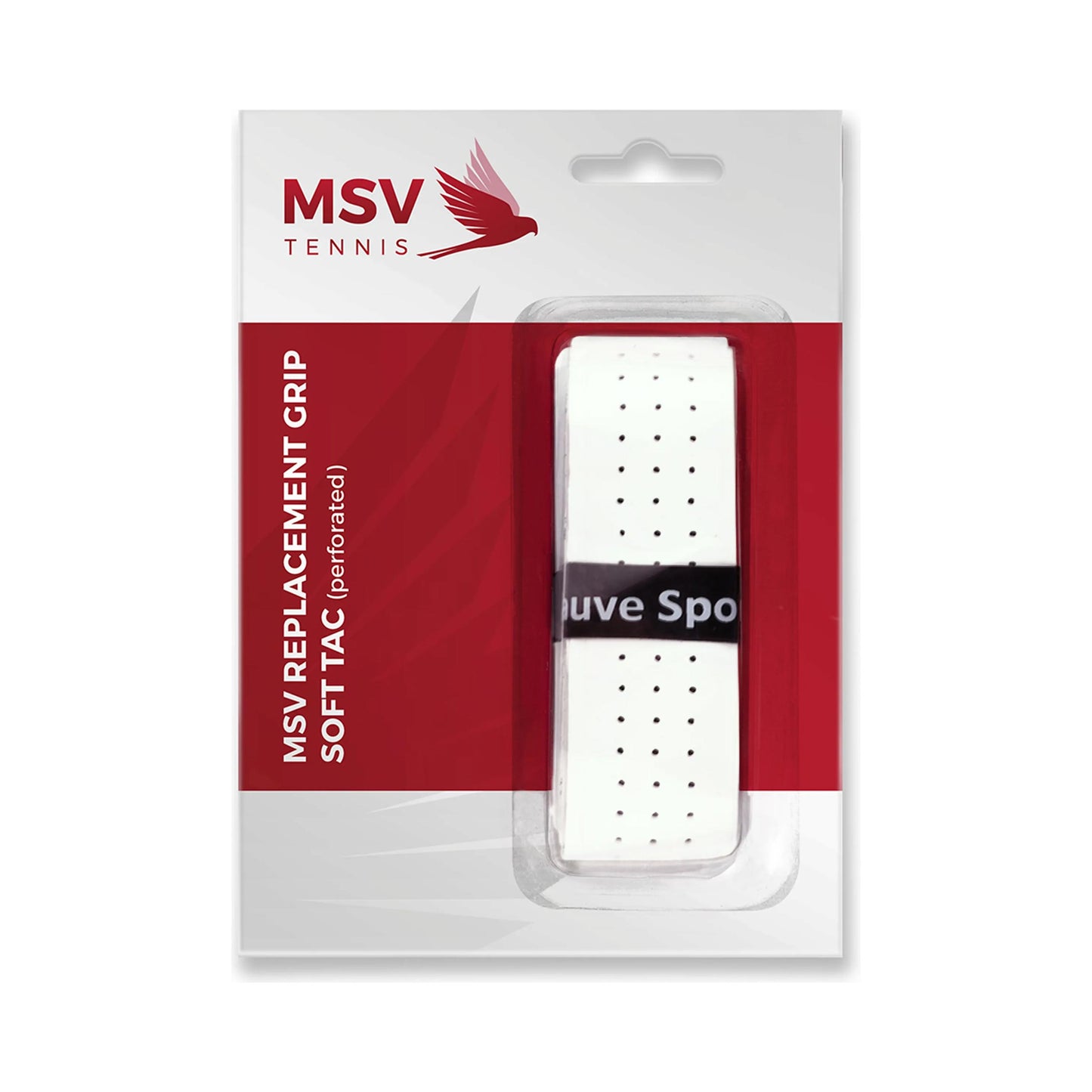 MSV Basic Grip Soft-Tac perforated 1er Pack - weiß MSV Basic Grip Soft-Tac perforated 1er Pack - weiß