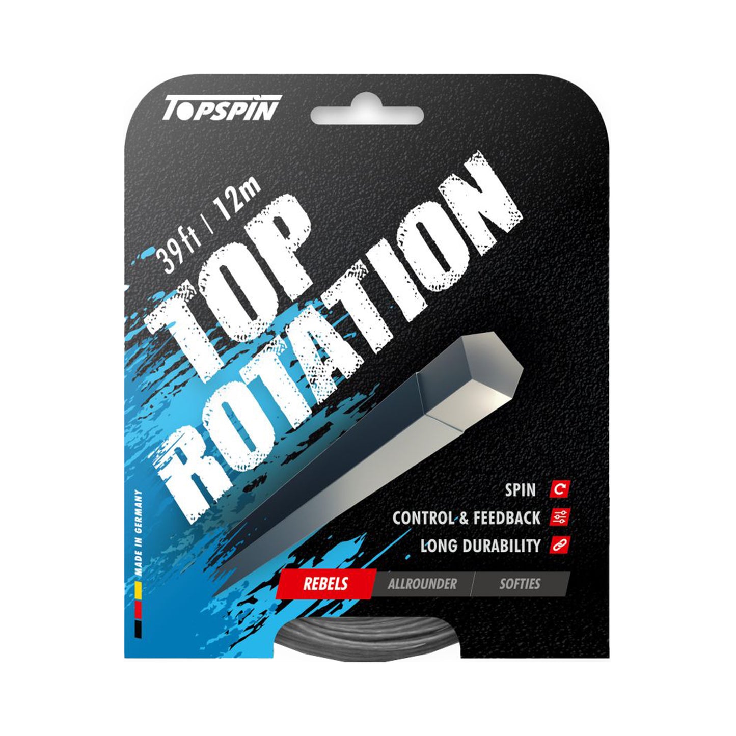 Topspin Top Rotation 12m Saitenset-Grau Topspin Top Rotation 12m Saitenset-Grau