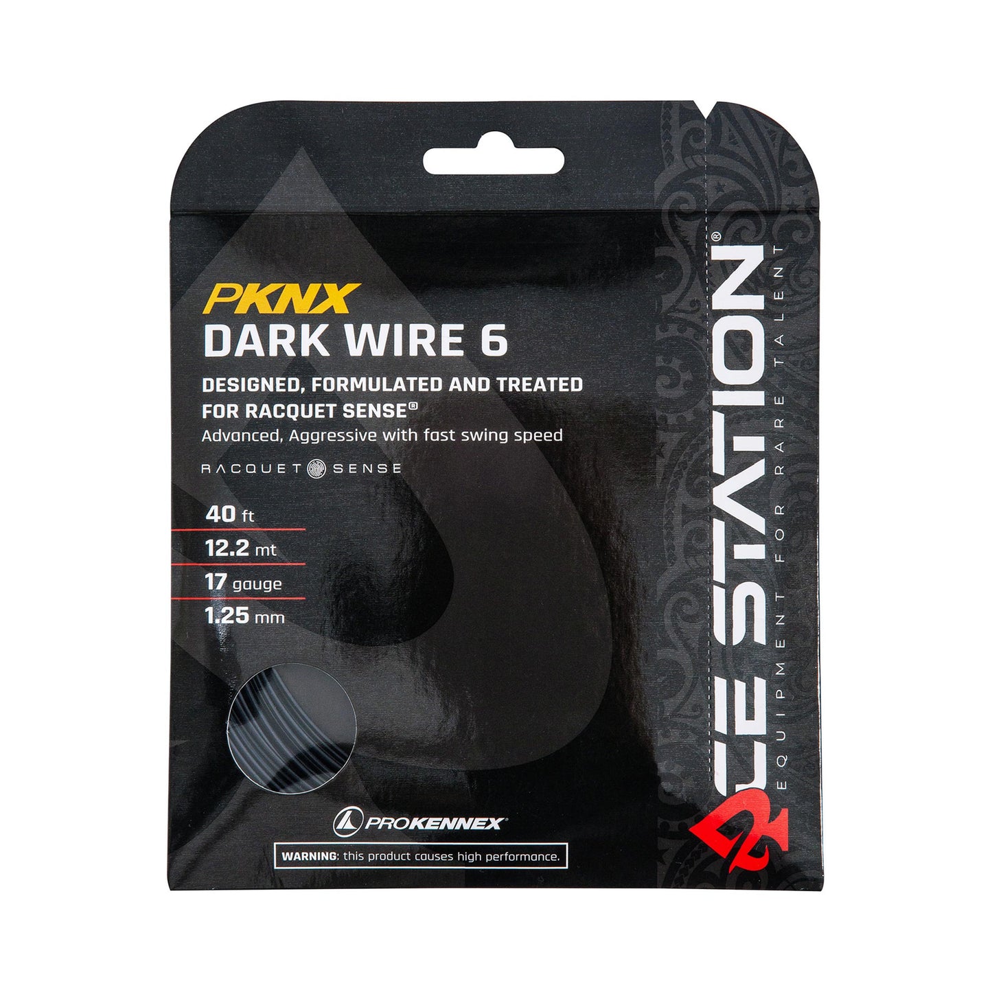 PROKENNEX Dark Wire 6 Saitenset 12,2m-Schwarz PROKENNEX Dark Wire 6 Saitenset 12,2m-Schwarz
