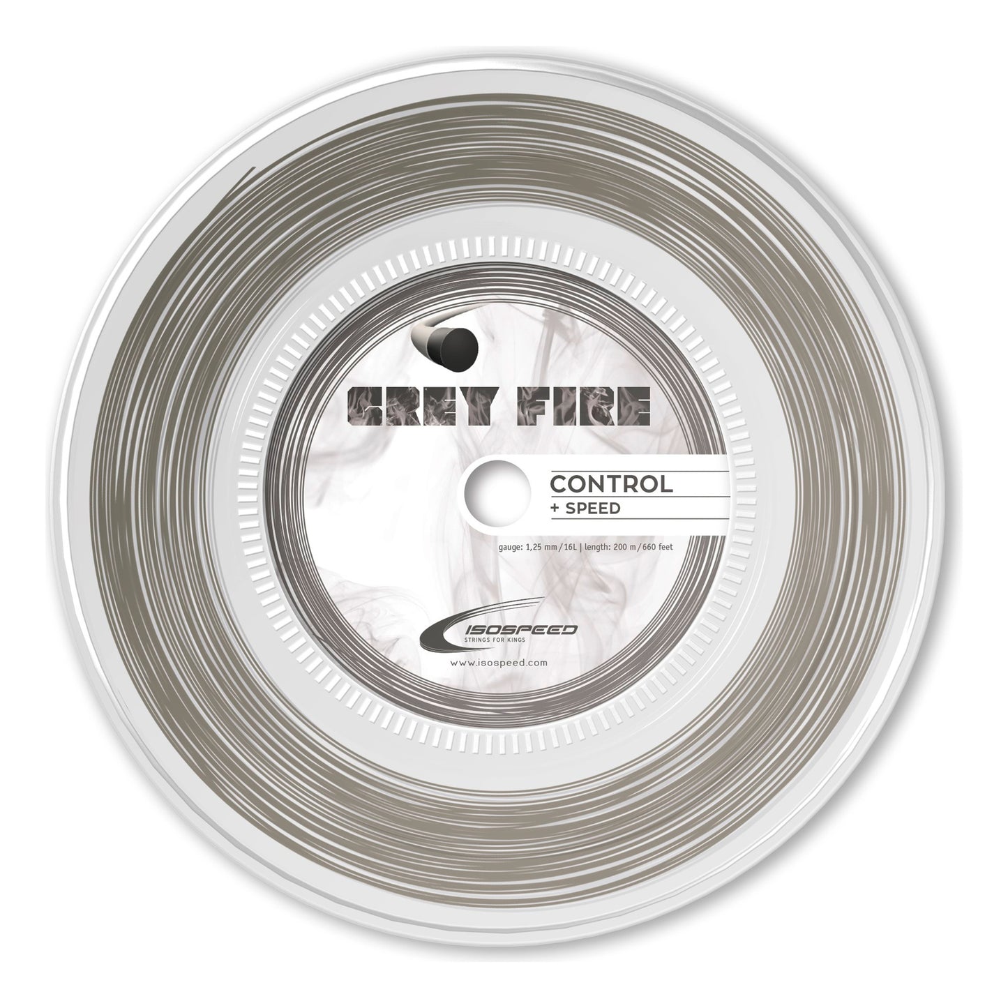 Isospeed Grey Fire Saitenrolle 200m-Grau Isospeed Grey Fire Saitenrolle 200m-Grau