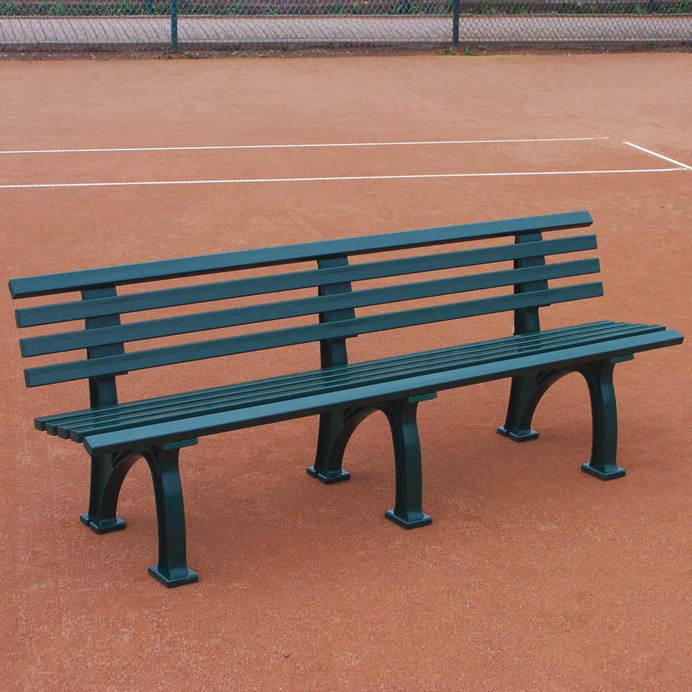 Tegra Tennisbank Mit Lehne-Grün Tegra Tennisbank Mit Lehne-Grün